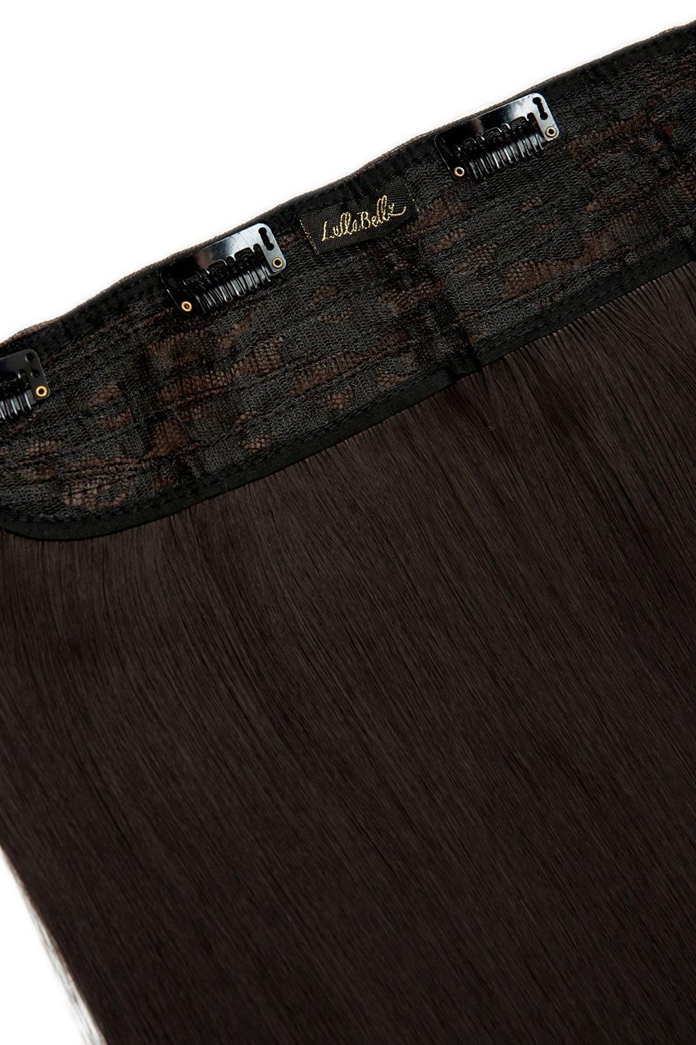 Lullabellz Thick 18 1 Piece Straight Clip In Hair Extensions Dark Brown image 2