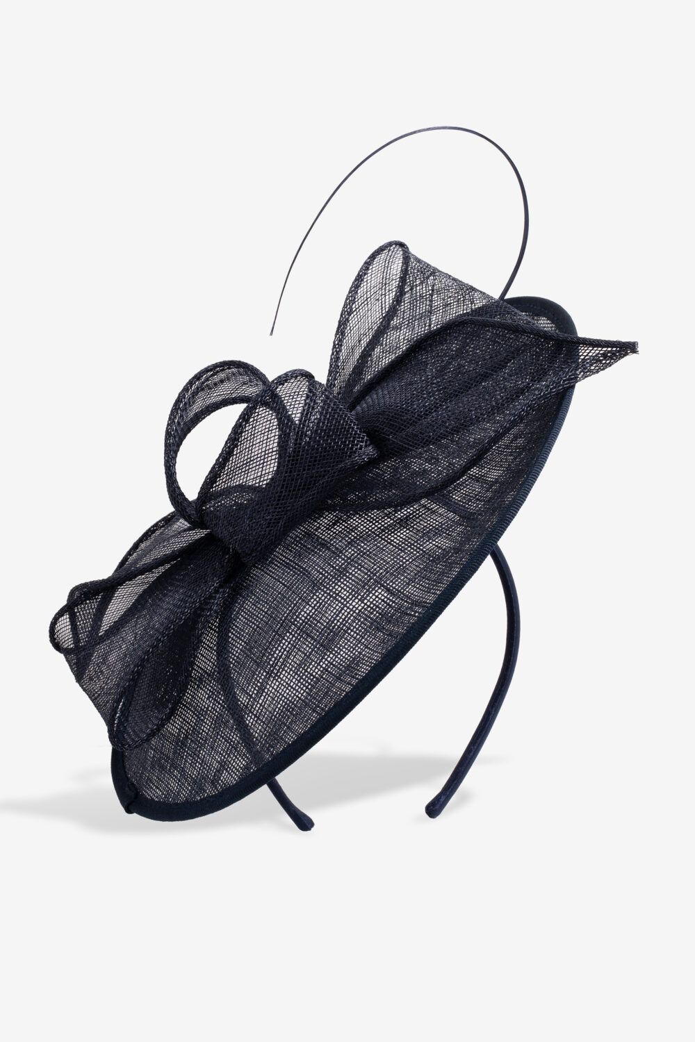 Jon Richard Navy Woven Bow Fascinator image 1