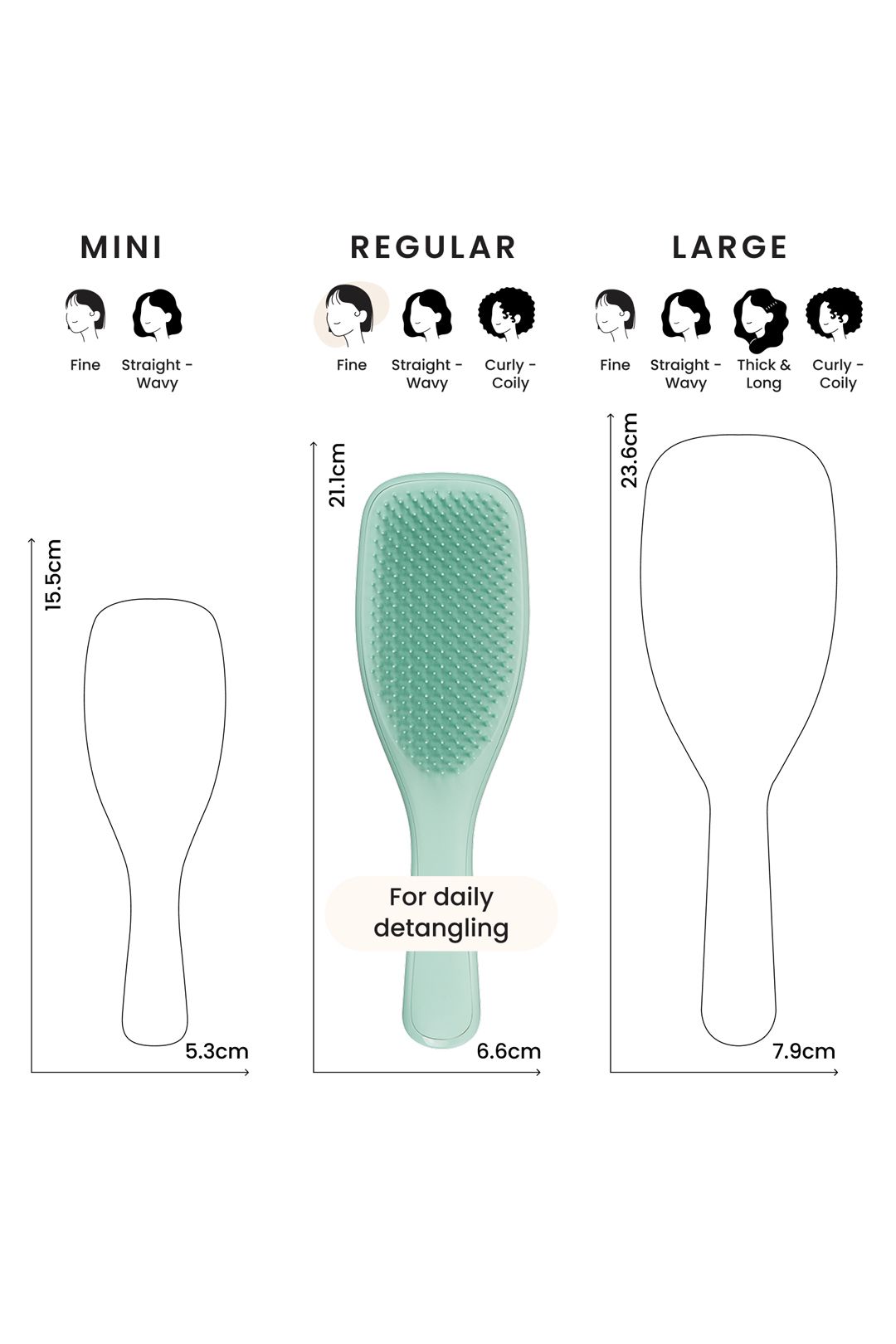 Tangle Teezer The Ultimate Detangler Fine & Fragile Dark Teal Teal image 8