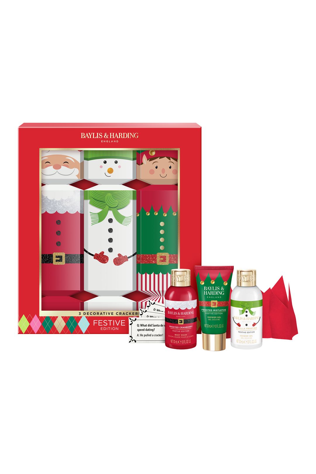 Baylis & Harding Festive Edition Decorative Crackers Gift Set Multi image 3