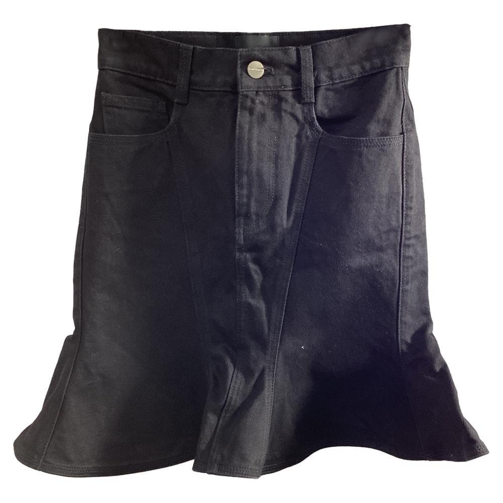 Marc Jacobs Preloved Aline Denim Mini Skirt Wo - Black Midi image 1
