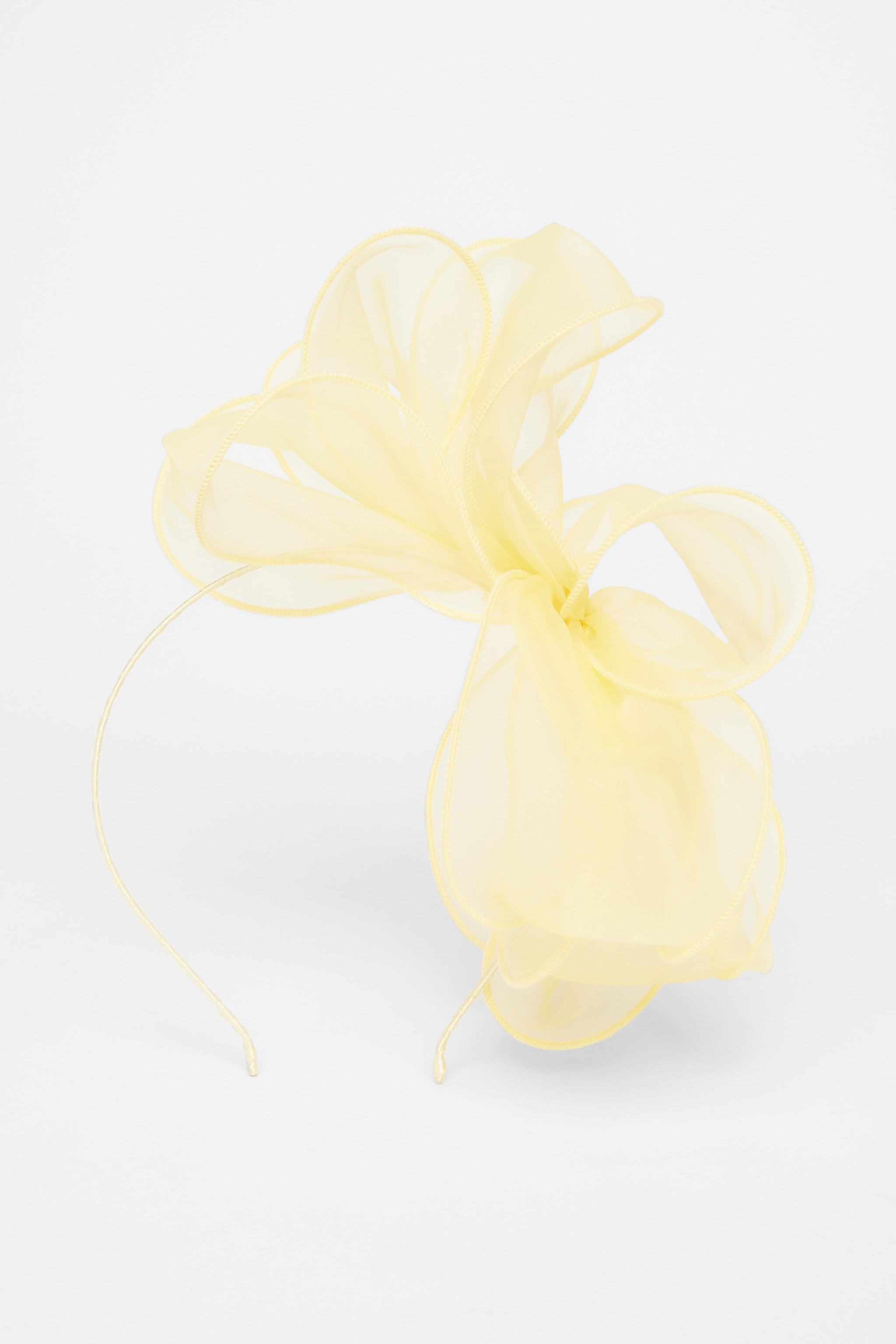 Quiz Lemon Mesh Headband Fascinator image 2