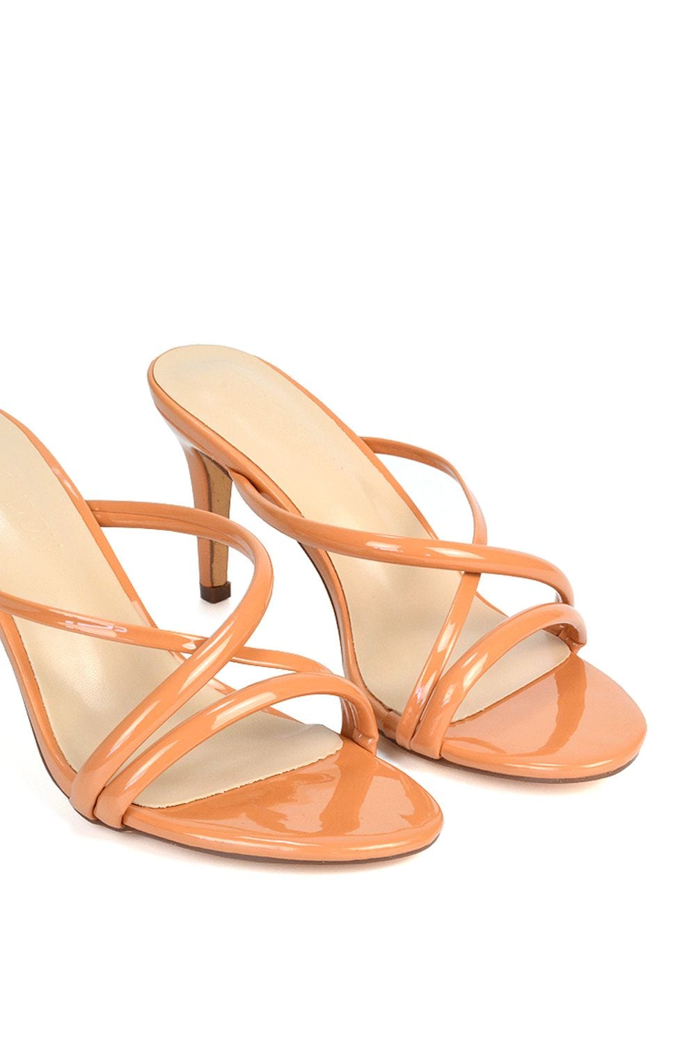 XY London 'Angel' Slip On Mid Heel Stiletto Mule Heeled Sandals image 4