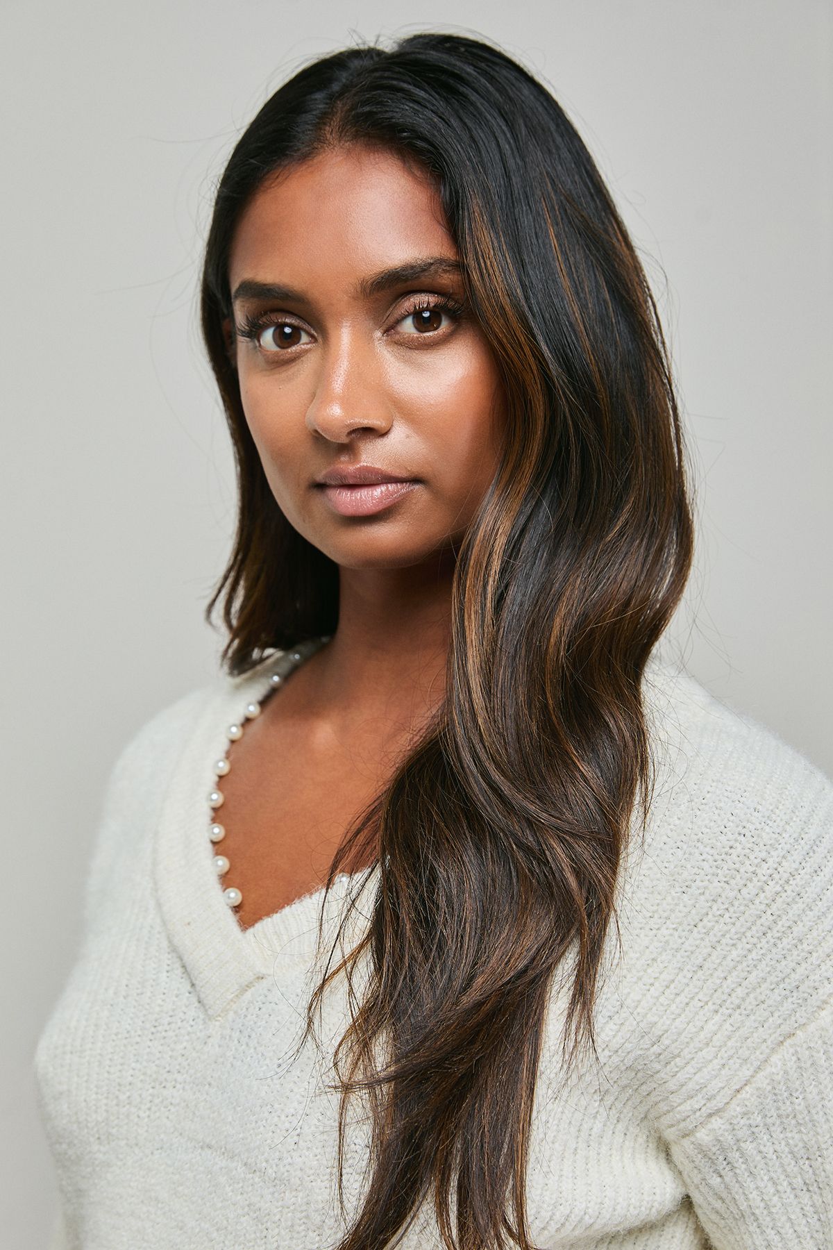 Oasis Pearl Detail Ribbed Jumper Ivory image 2