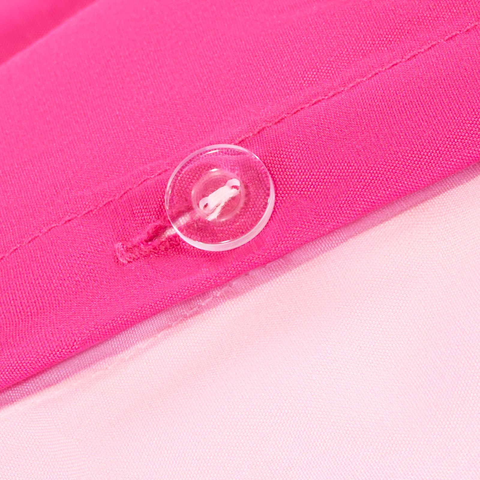 OHS Plain Reversible Duvet Cover With Pillowcase Set image 4