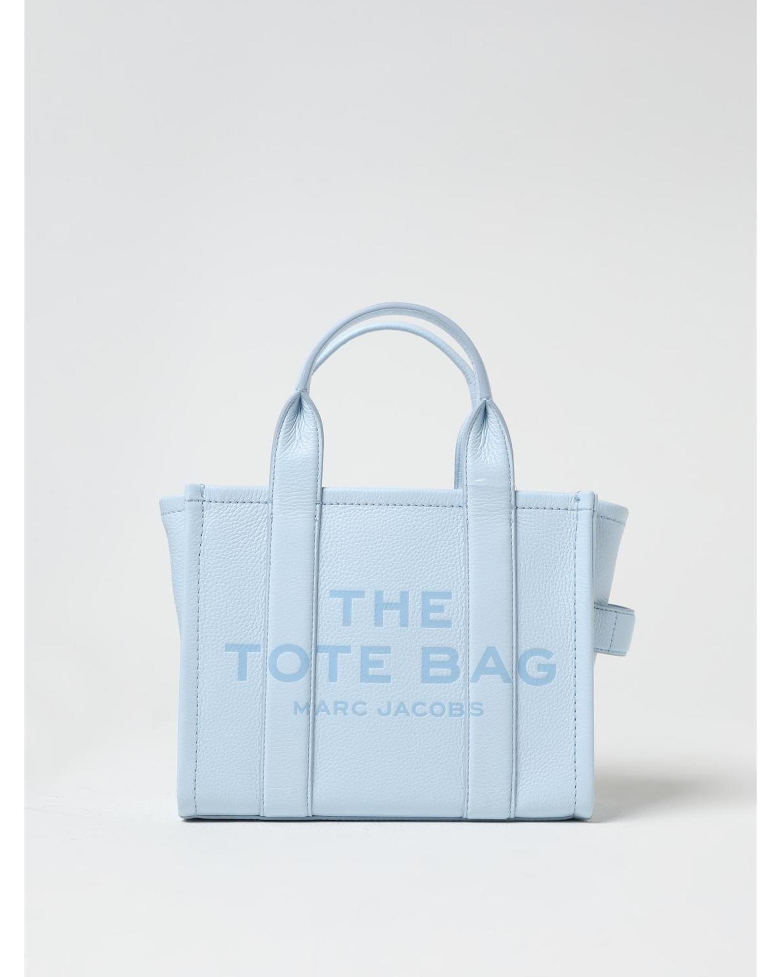 Marc Jacobs Mini Tote Bag Embossed Logo Wo - Blue image 1