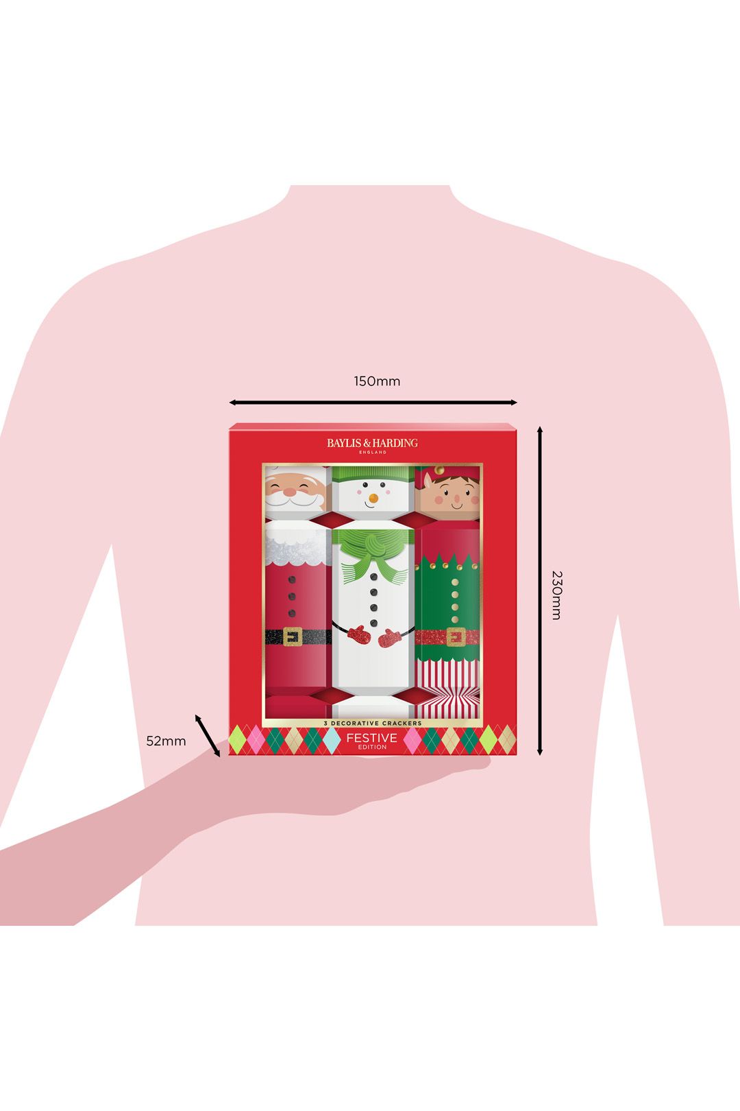 Baylis & Harding Festive Edition Decorative Crackers Gift Set Multi image 7