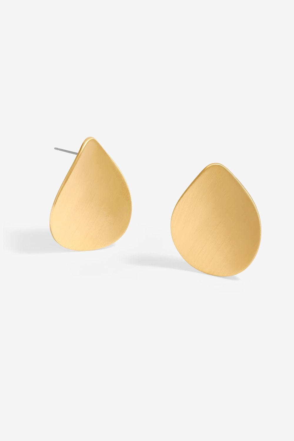 Jon Richard Gold Plated Brushed Earrings image 2