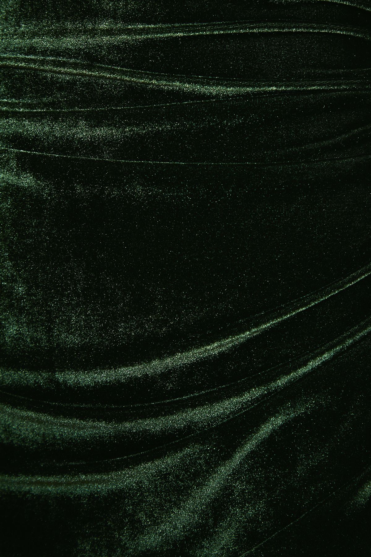 Principles Green Velvet Asymmetric Cut Out Midaxi Dress Forest image 5