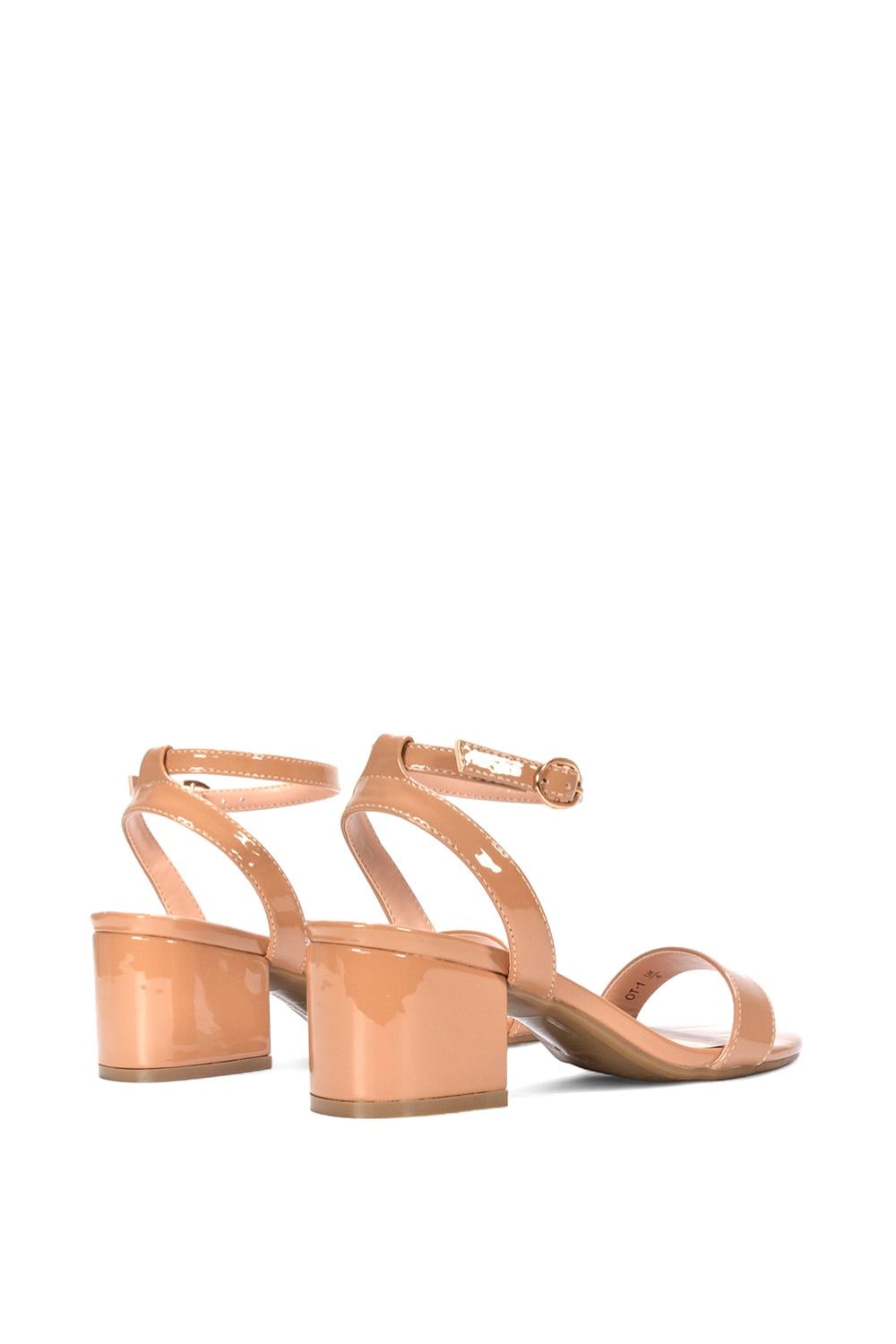 XY London 'Gemma' Low Block Heel Open Toe Strappy Sandal Shoes image 3