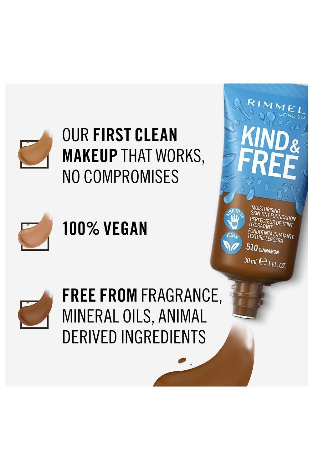 Rimmel London Kind & Free Moisturizing Skin Tint Foundation 510 Cinnamon image 5