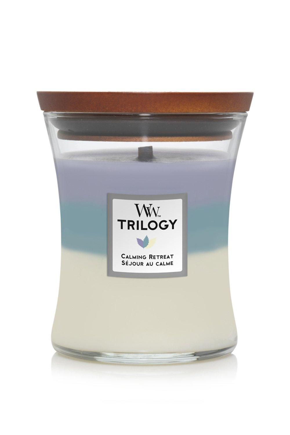 Woodwick Trilogy Calming Retreat Medium Candle Multi image 1