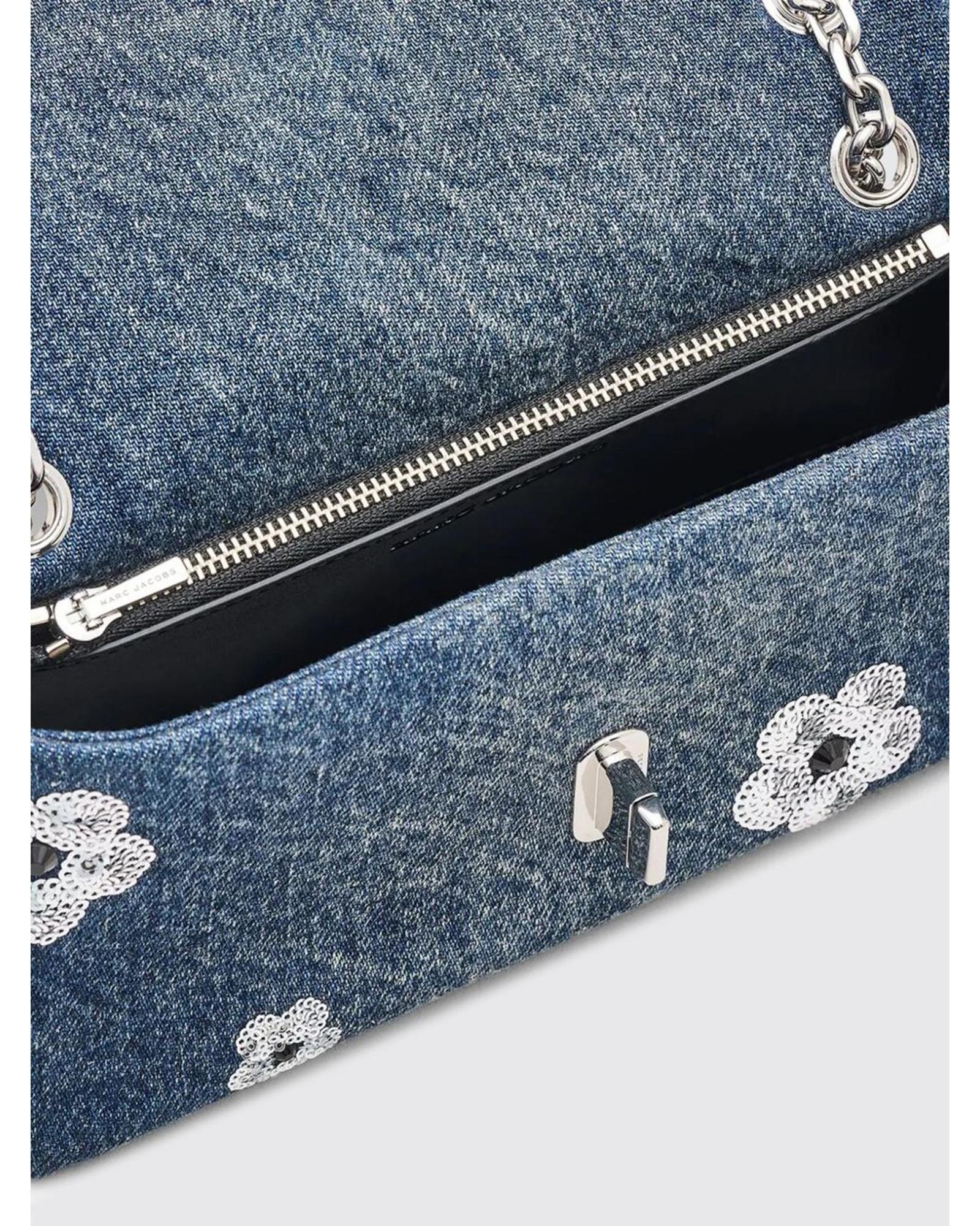 Marc Jacobs Softshot 21 Sequin Denim Crossbody Wo - Multicolor Clutch Bags image 4