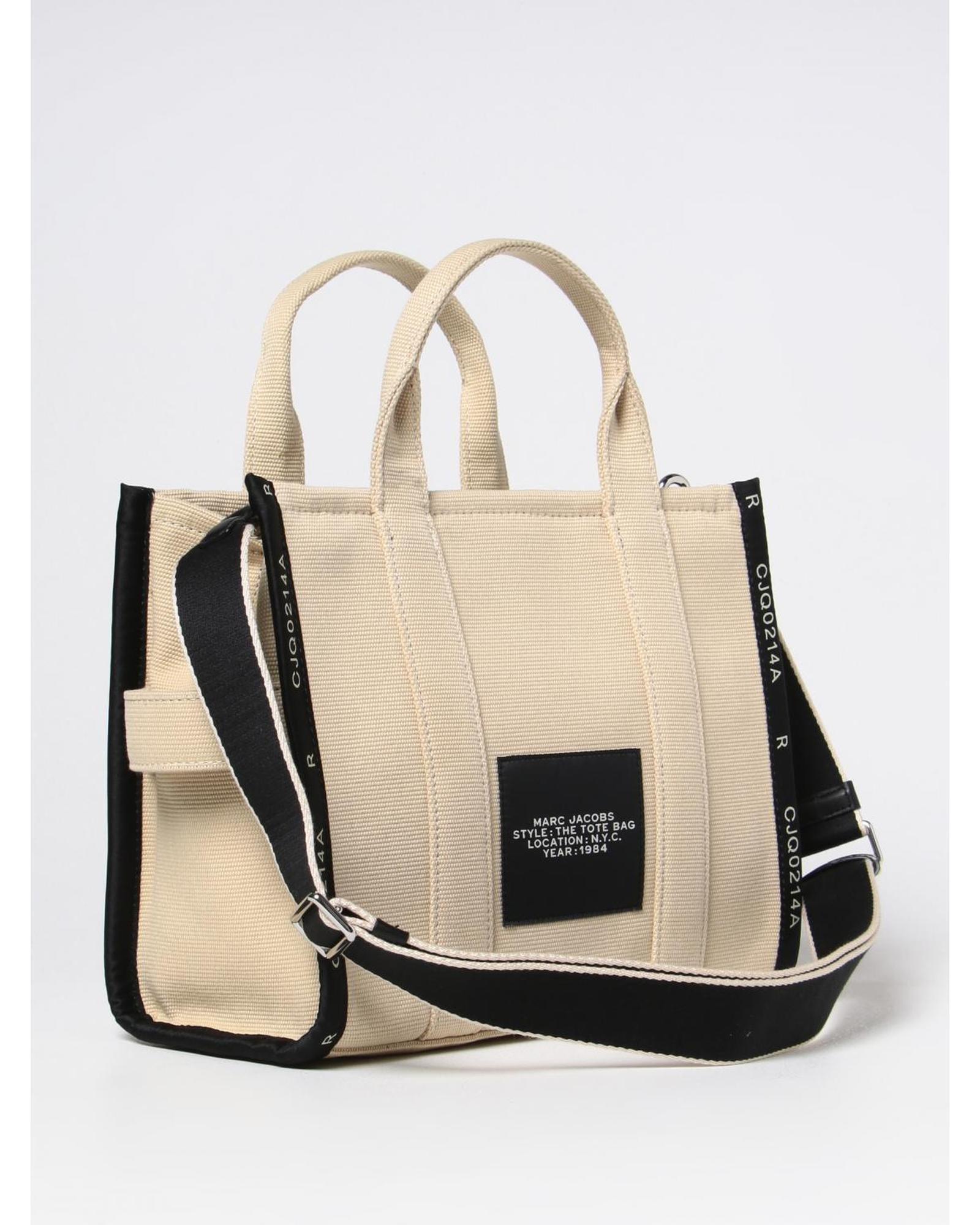 Marc Jacobs The Tote Bag Canvas Handbag Wo - Sand image 2