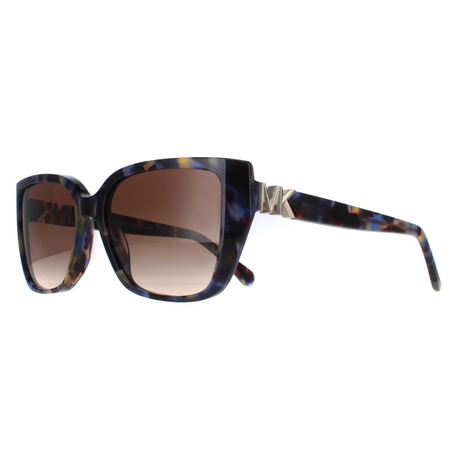 Michael Kors Rectangle Bright Blue Tortoise Brown Gradient MK2199 Acadia image 2