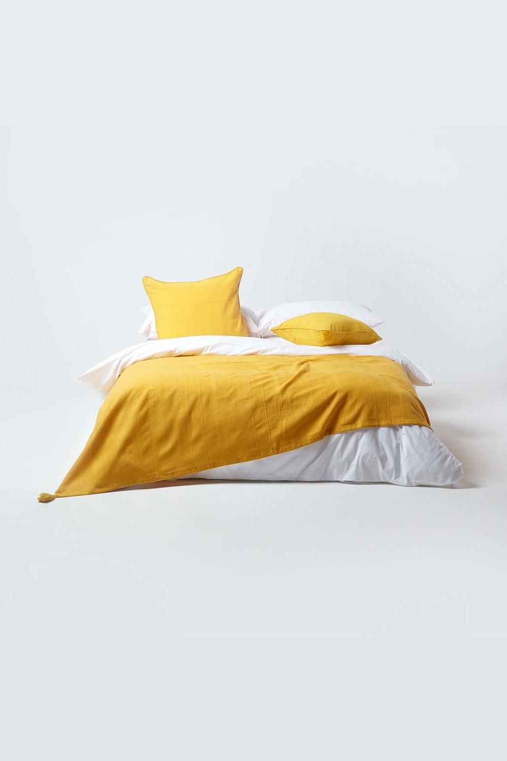 Homescapes Cotton Rajput Ribbed Throw image 3