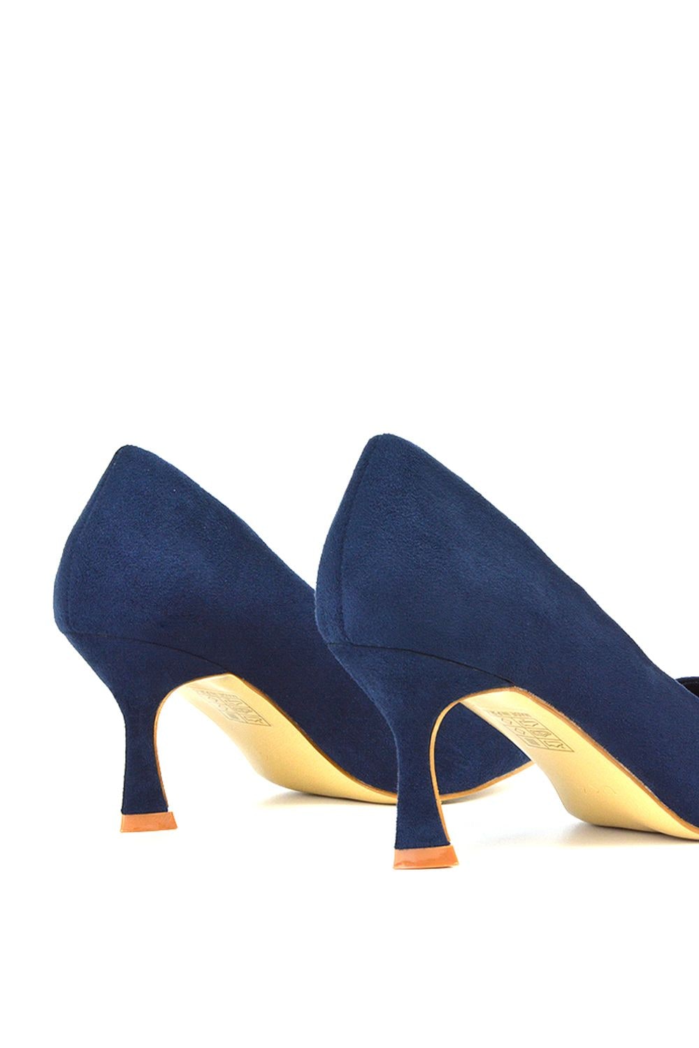 XY London 'Lisa' Slip On Pointed Toe Court Shoe Pumps With Stiletto Mid Heel image 6