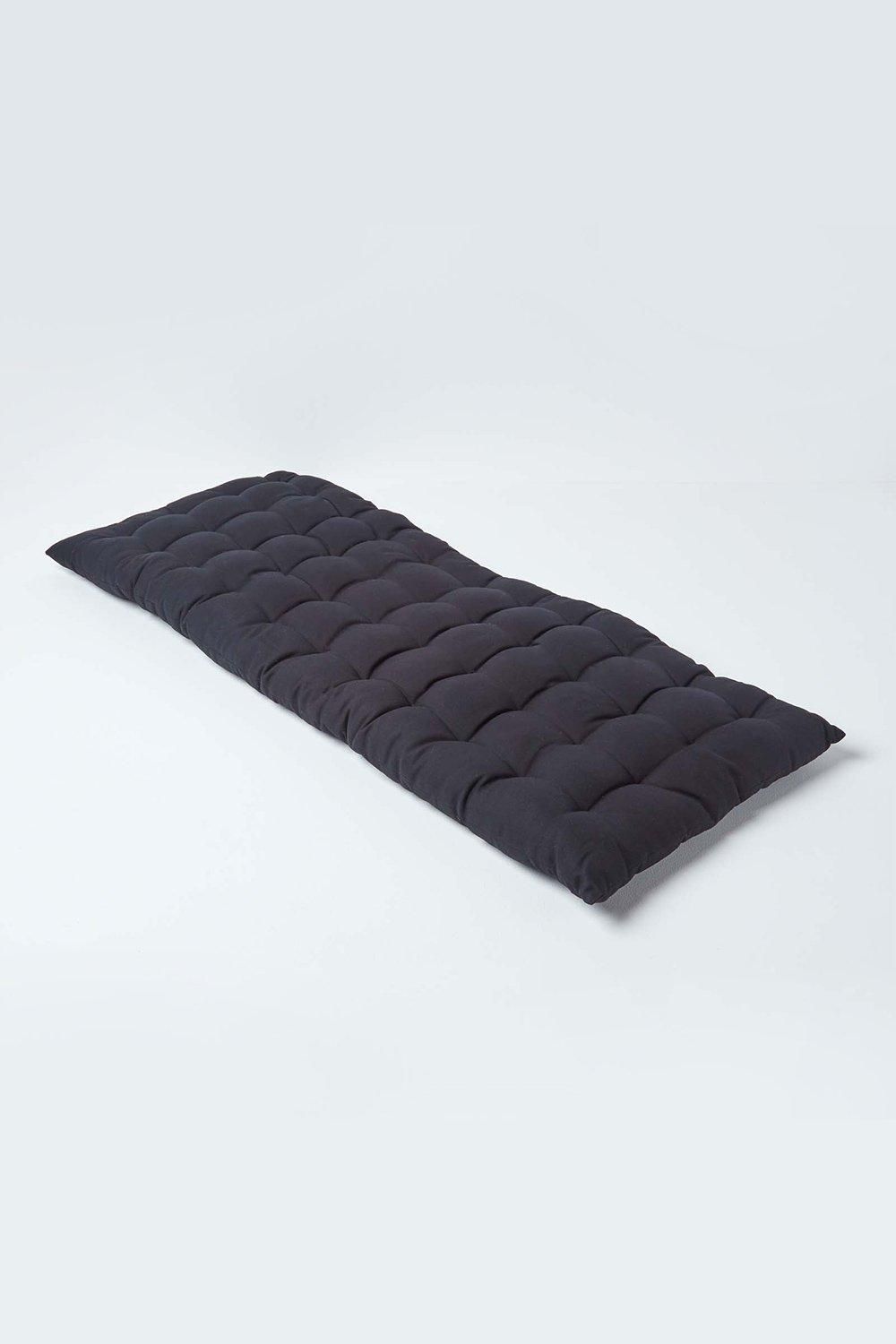 Homescapes Garden Bench Cushion Luxury 2 Seater Cotton Indoor Outdoor Pad, 108 x 42cm image 1