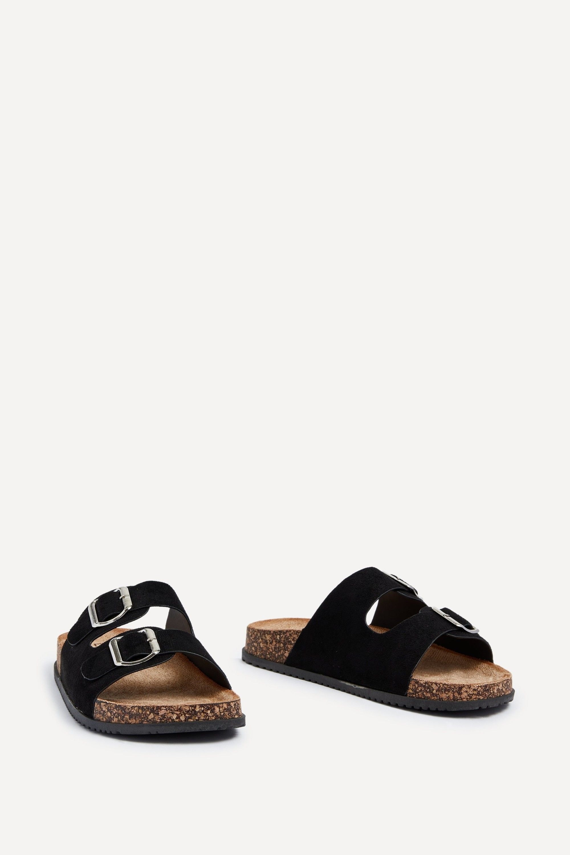Linzi Echo Black Double Buckle Sandals image 3