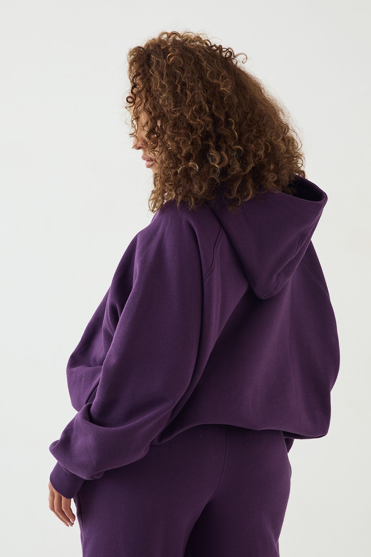 DSGN Studio DSGN Studio Sport Training Club Oversized Hoodie Blackcurrant image 2