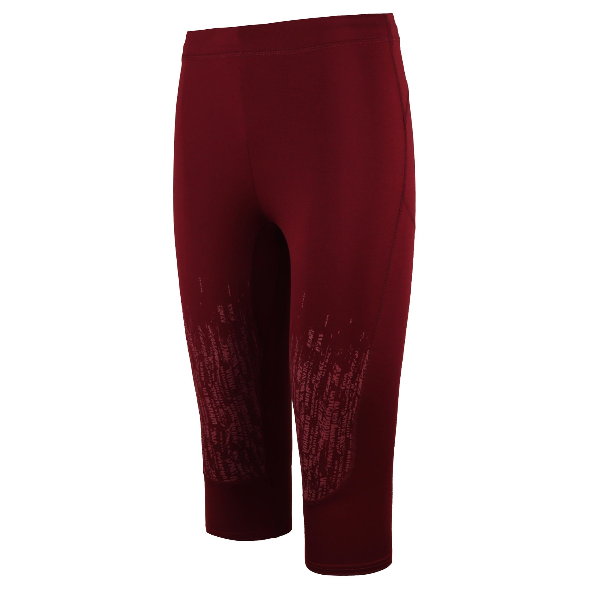 Gymshark Combat Burgundy Cropped Leggings image 2