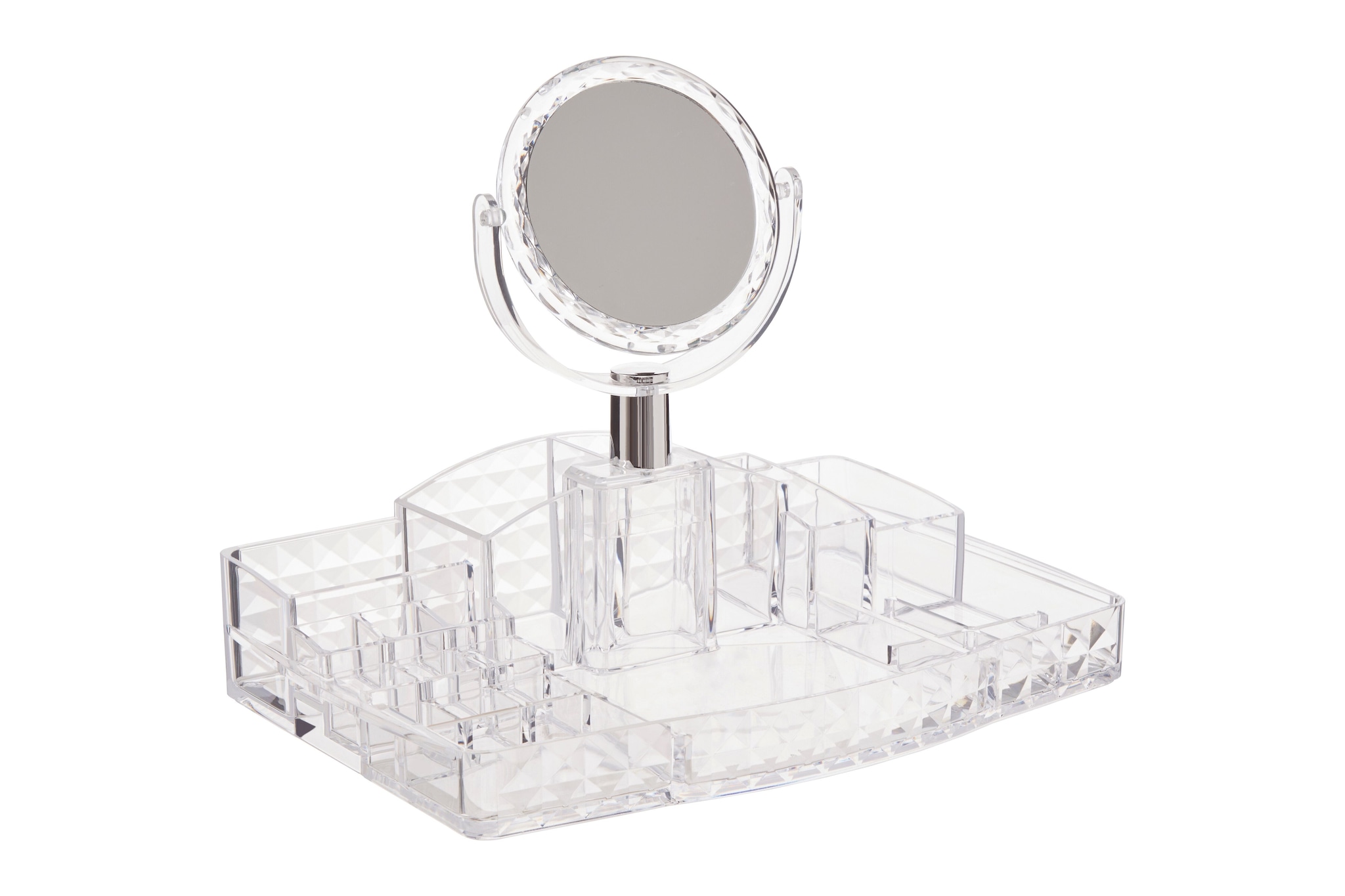 Orsina Ample Storage Cosmetics Organiser With A Mirror, Elegant Makeup Vanity Organiser, Makeup Organizer image 2