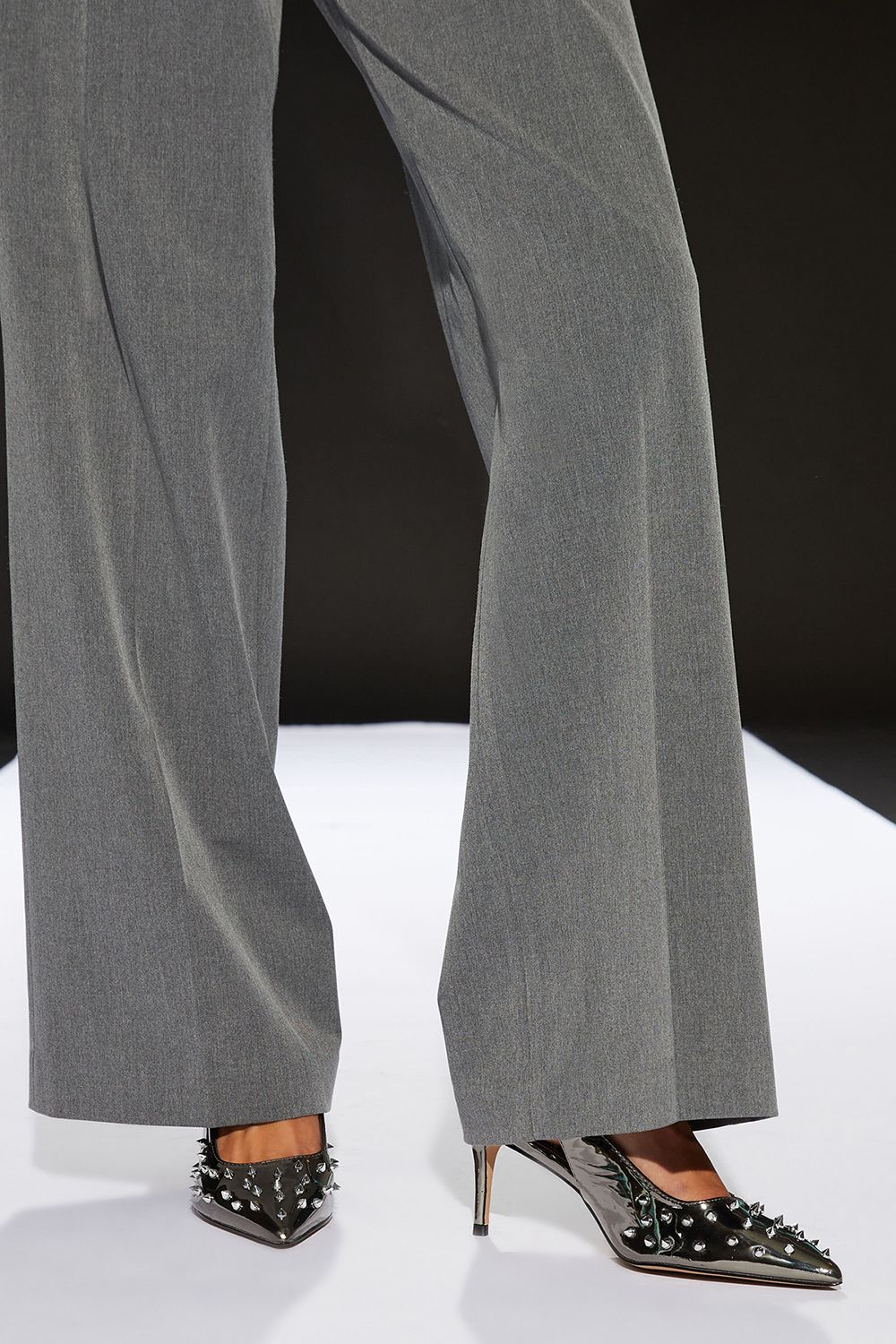 RUNWAY 1.8.1.8 Runway 1.8.1.8 Stud Embellished Slingback Court Shoes Gun Metal