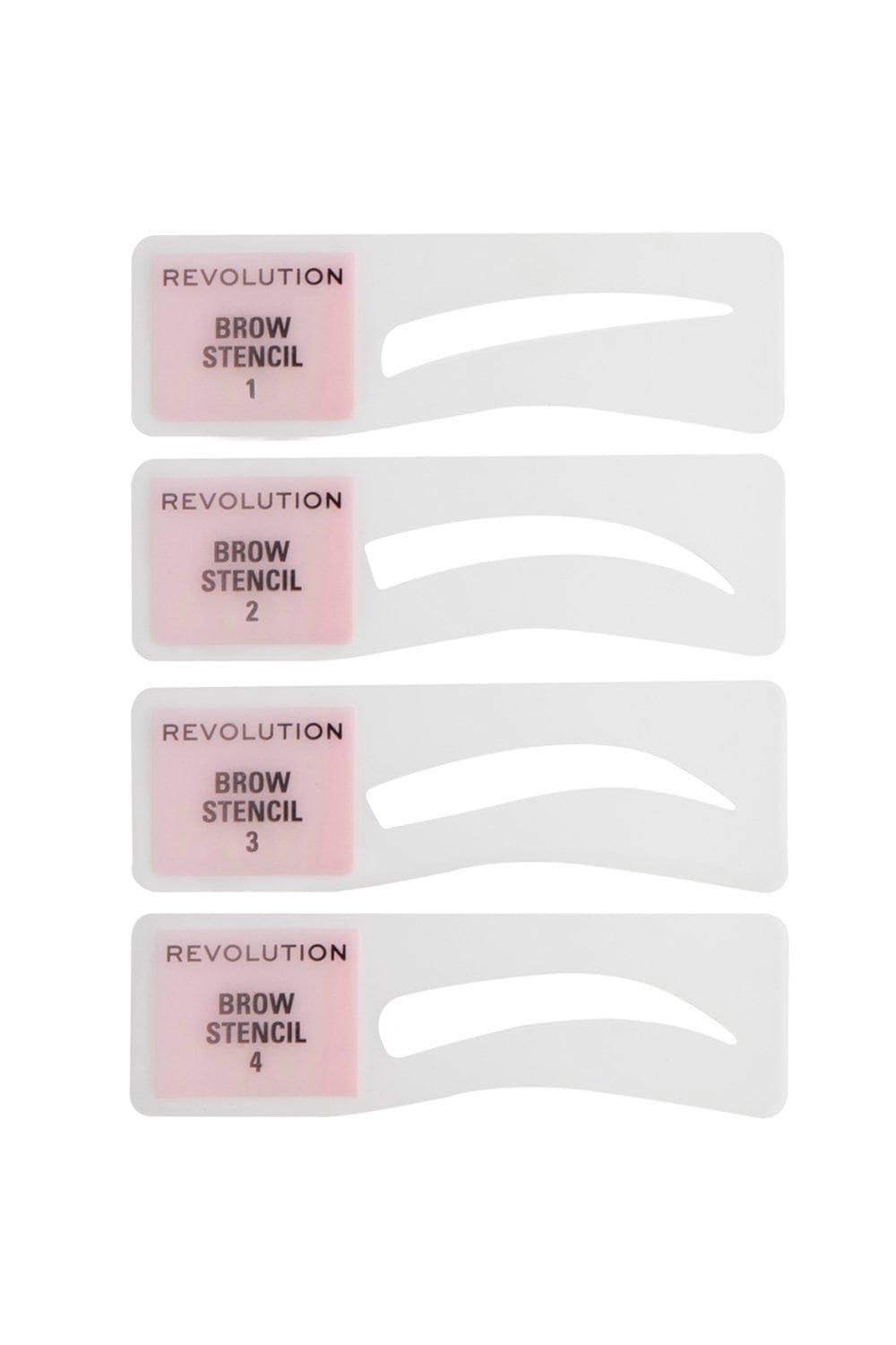 Revolution Brow Powder Stamp & Stencil Kit Medium Brown image 4