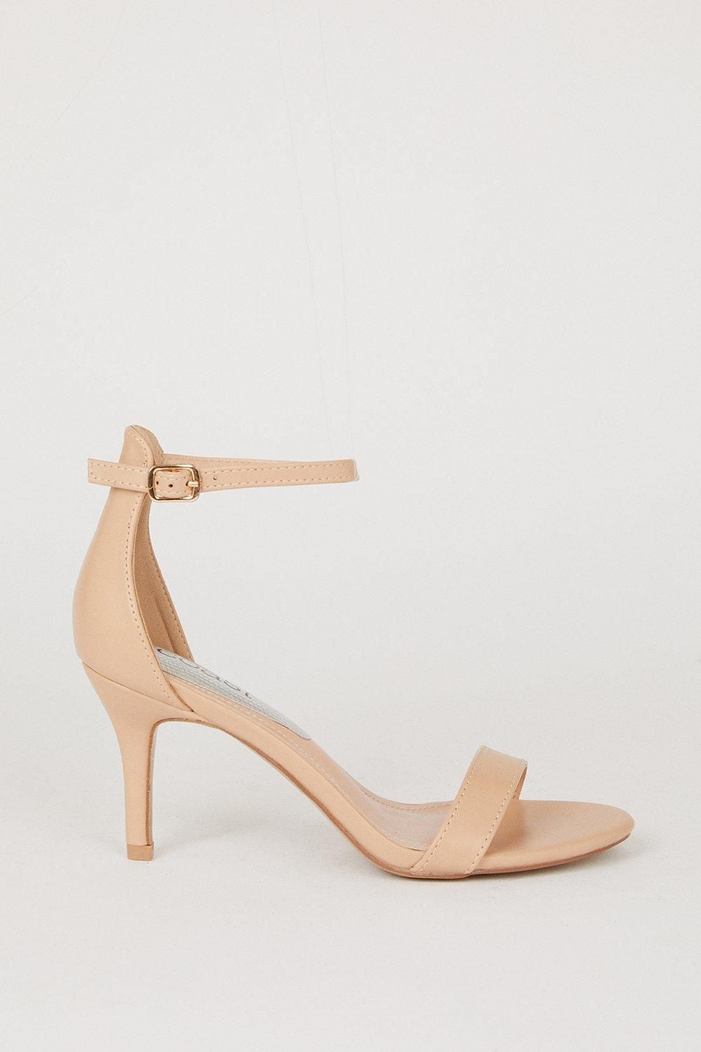 Coast Trinnie Barely There Stiletto Heeled Sandals Blush image 2