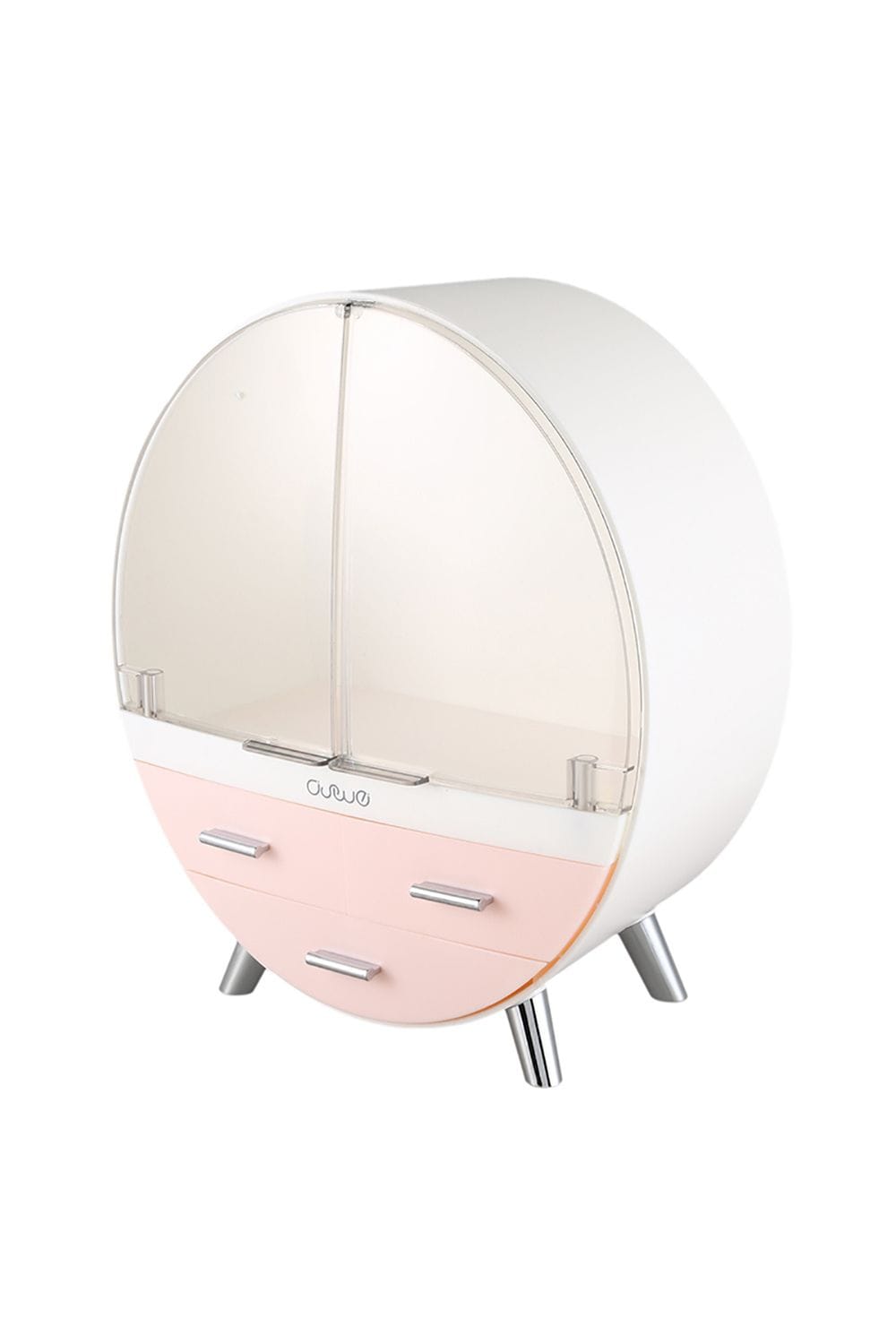 Living and Home Dustproof Round Cosmetic Storage Box Desktop Organzier image 3