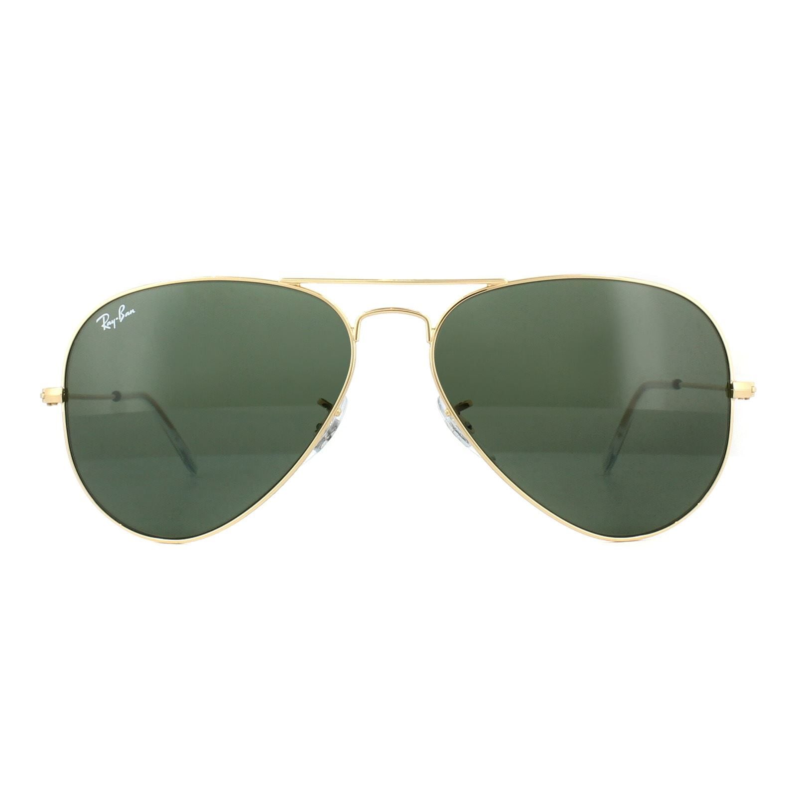 Ray-Ban Aviator Gold Green Sunglasses image 1