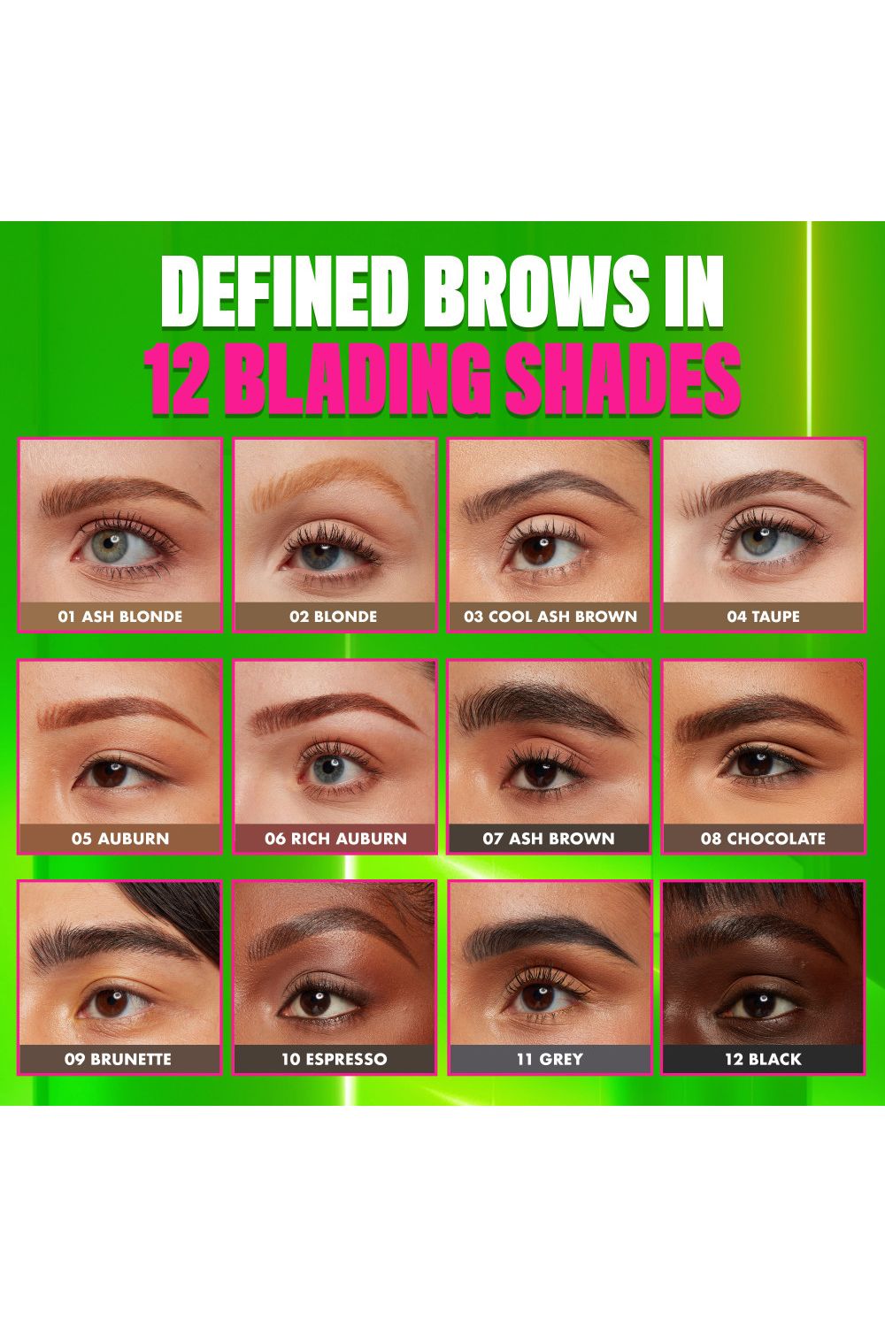 NYX Professional Makeup Blade & Shade, Nano Brow Mechanical Pencil 0.06g Rich Auburn image 3