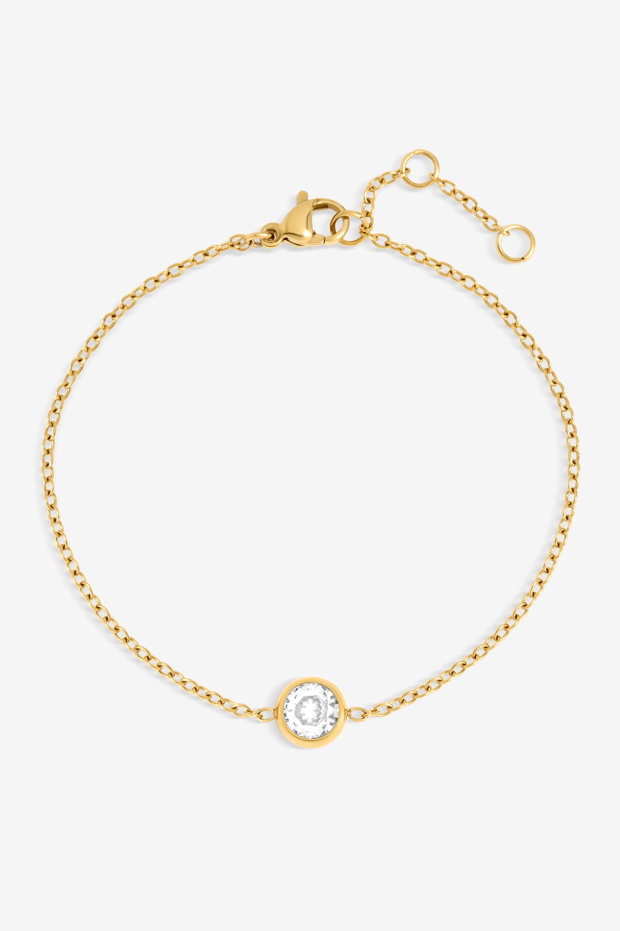 Jon Richard Gold Plated Waterproof Bezel Bracelet image 1