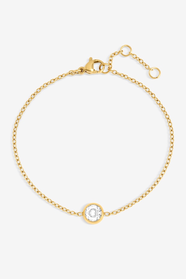 Jon Richard Gold Plated Waterproof Bezel Bracelet