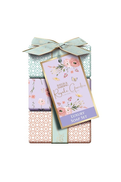 Baylis & Harding Royale Garden Luxury Wrapped Soaps Gift Set Multi