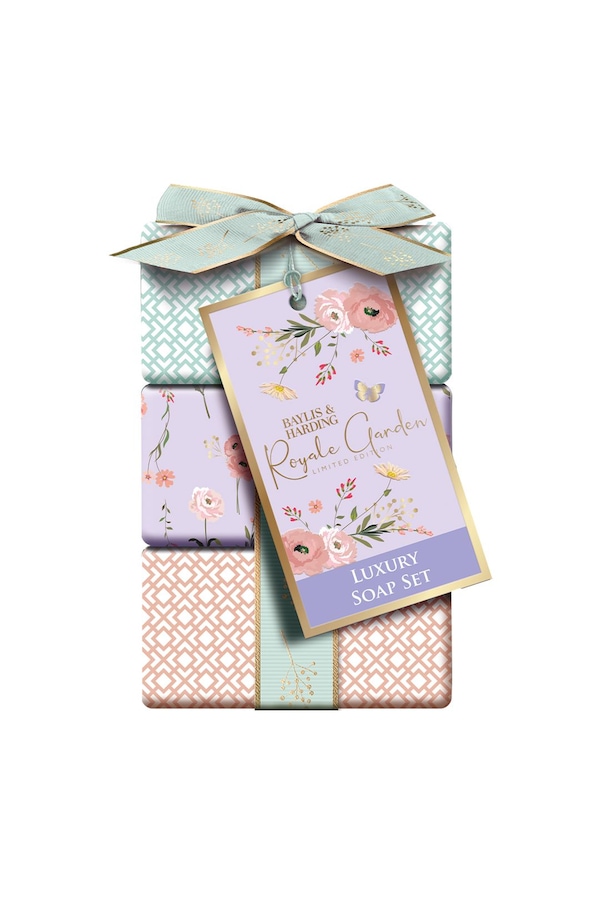 Baylis & Harding Royale Garden Luxury Wrapped Soaps Gift Set Multi
