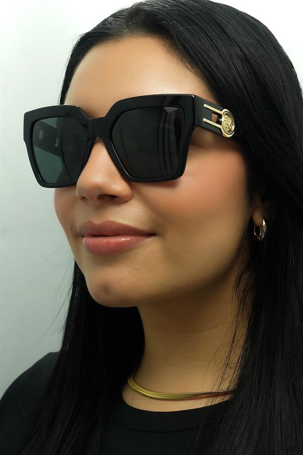 Versace Square Black Dark Grey VE4458 image 5