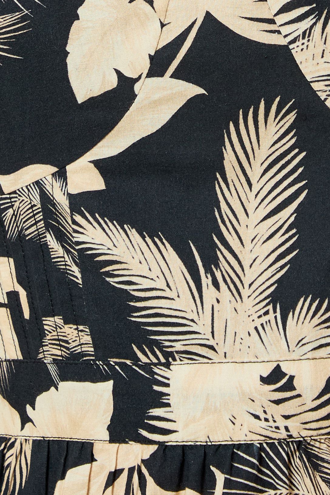 Dorothy Perkins Black Palm Twist Detail Strappy Midi Dress Black image 5