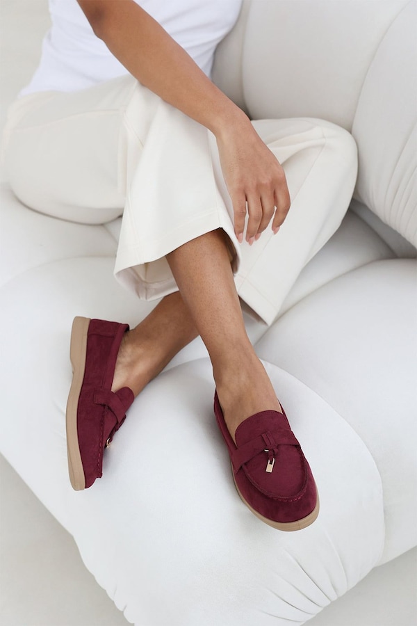 Where's That From 'Pegasus' Slip On Trim Loafers With Accessory Detailing