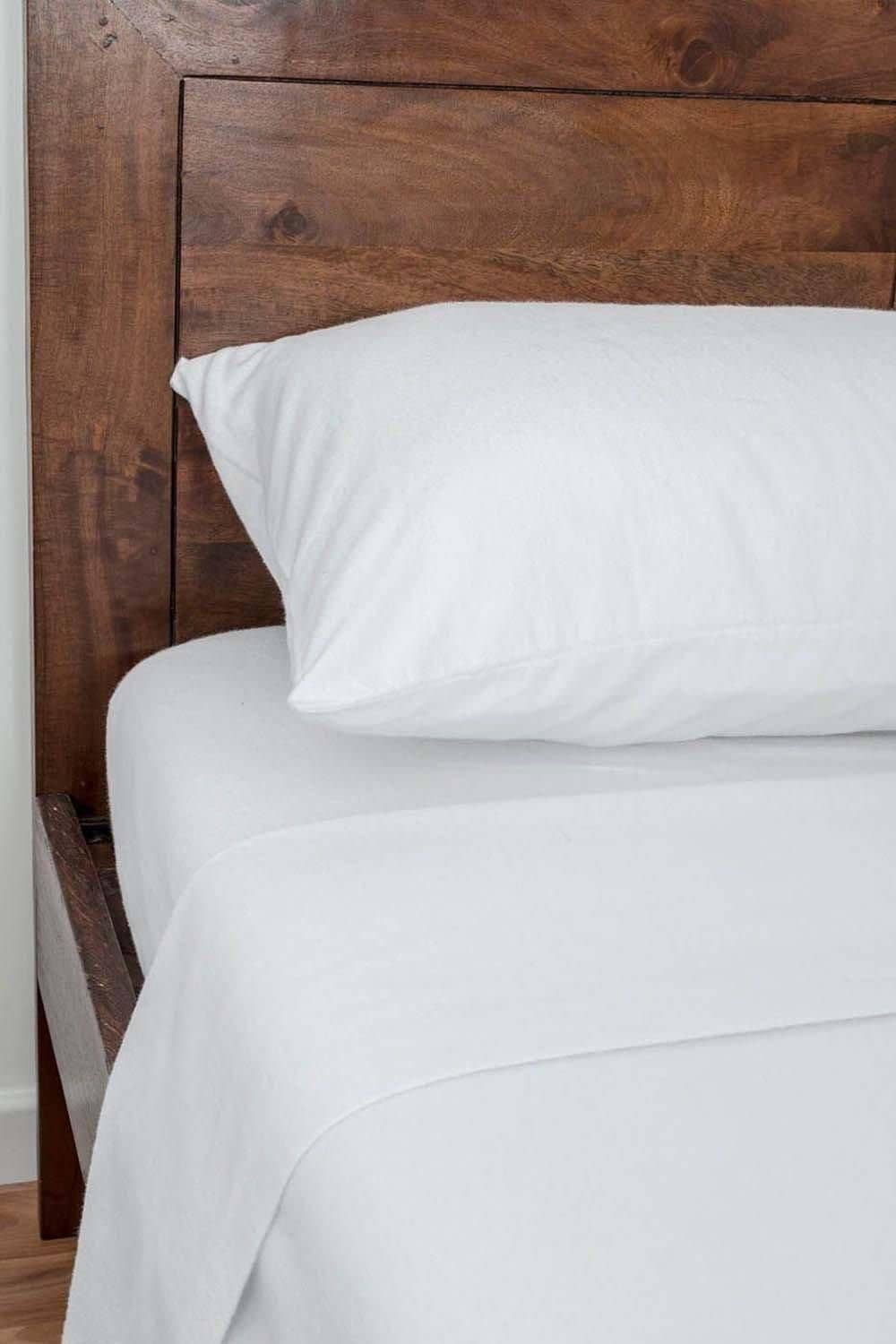 Homescapes Luxury Brushed Cotton Flannelette Flat Sheet 100% Cotton image 1