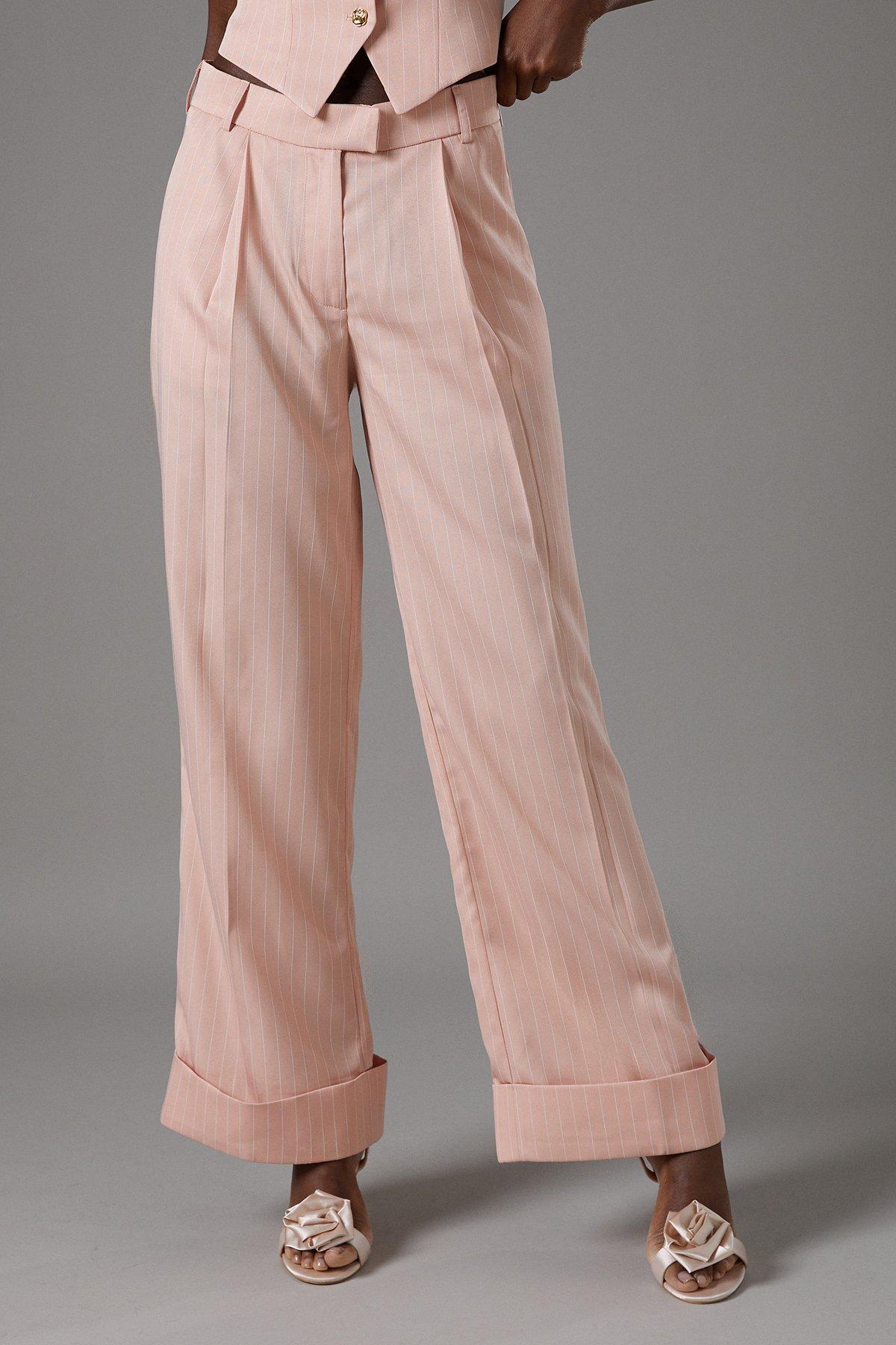 Coast Pinstripe Trouser Peach image 1