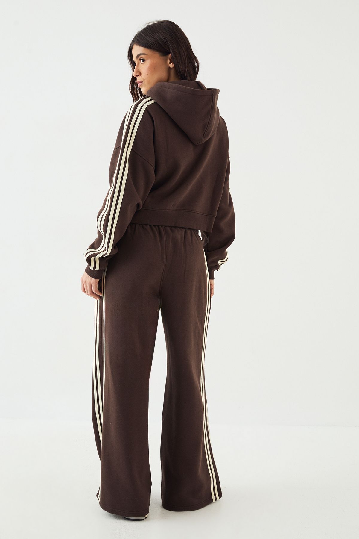 DSGN Studio DSGN Studio Side Stripe Straight Leg Jogger Dark Chocolate image 2