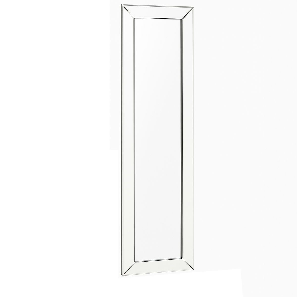 Melody Maison Full Length Bevelled Mirrored Wall Mirror 37cm X 140cm image 1