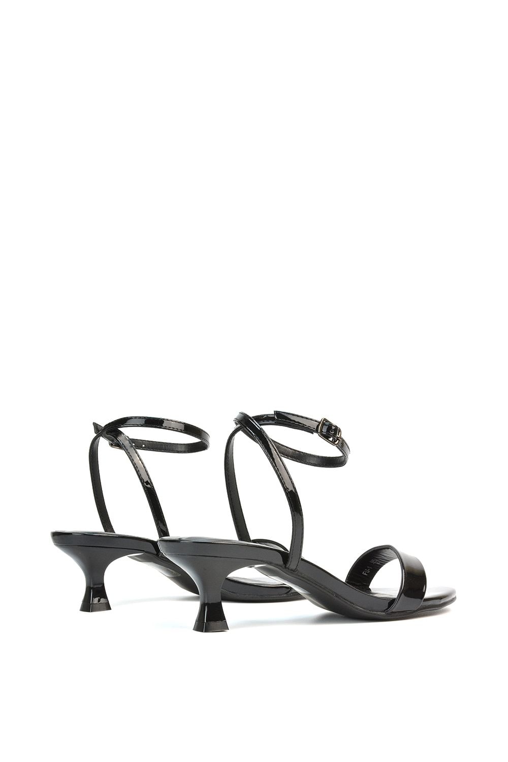 XY London 'Antonia' Kitten Low Heel Strappy Sandal Two Part Heeled Shoes image 4