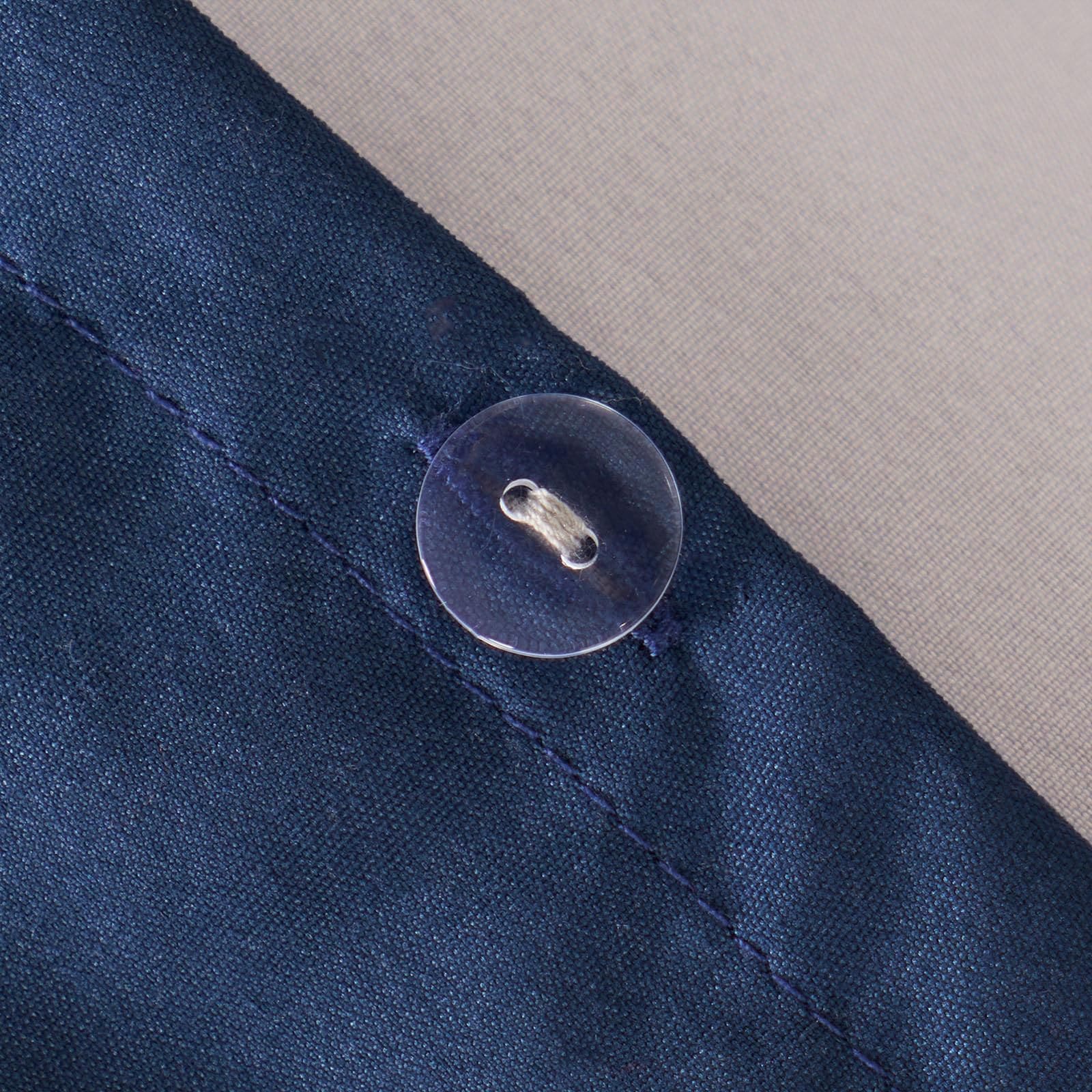 OHS Plain Reversible Duvet Cover With Pillowcase Set image 6