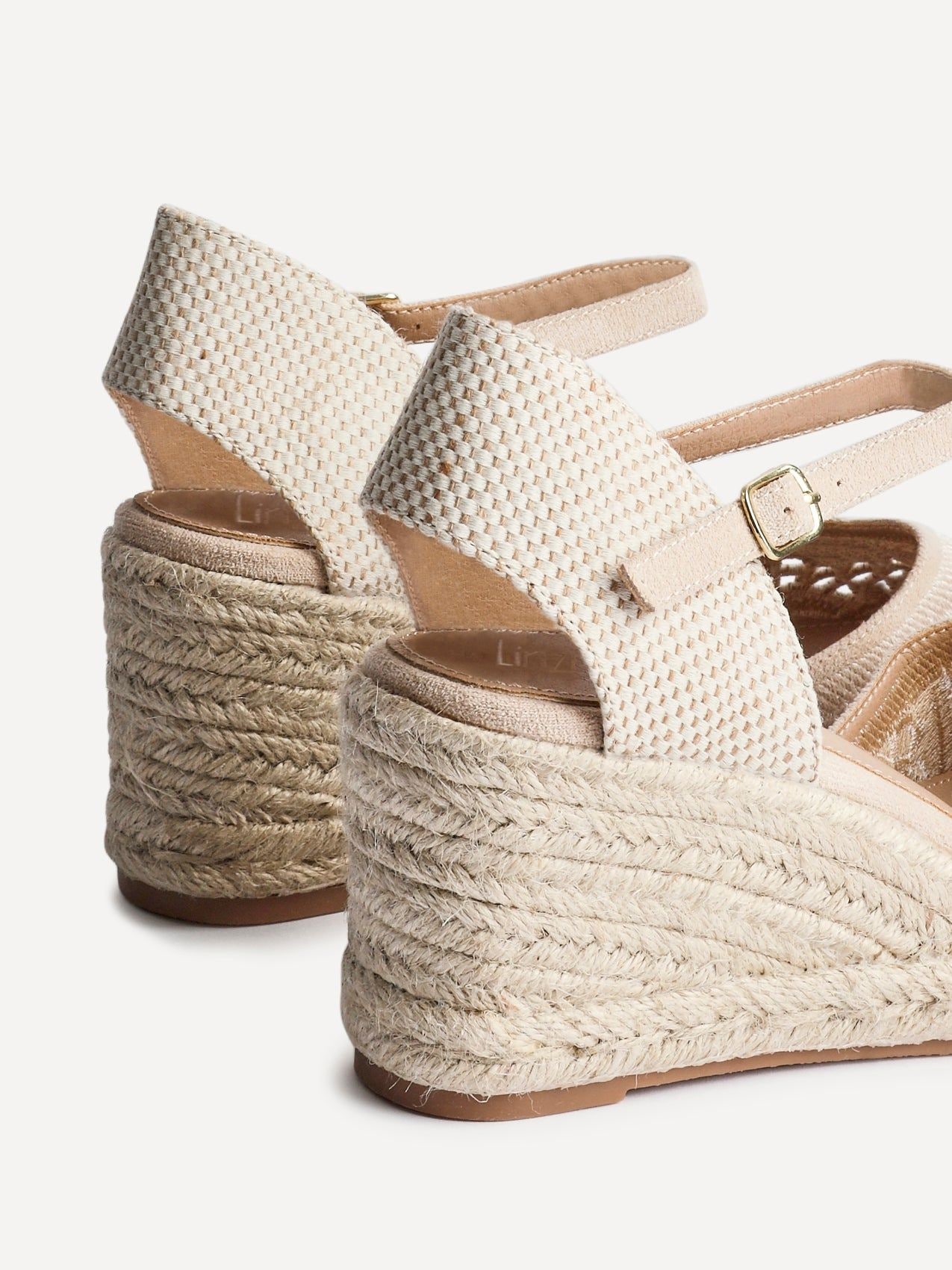 Linzi Kayla Beige Closed-Toe Wedge image 4