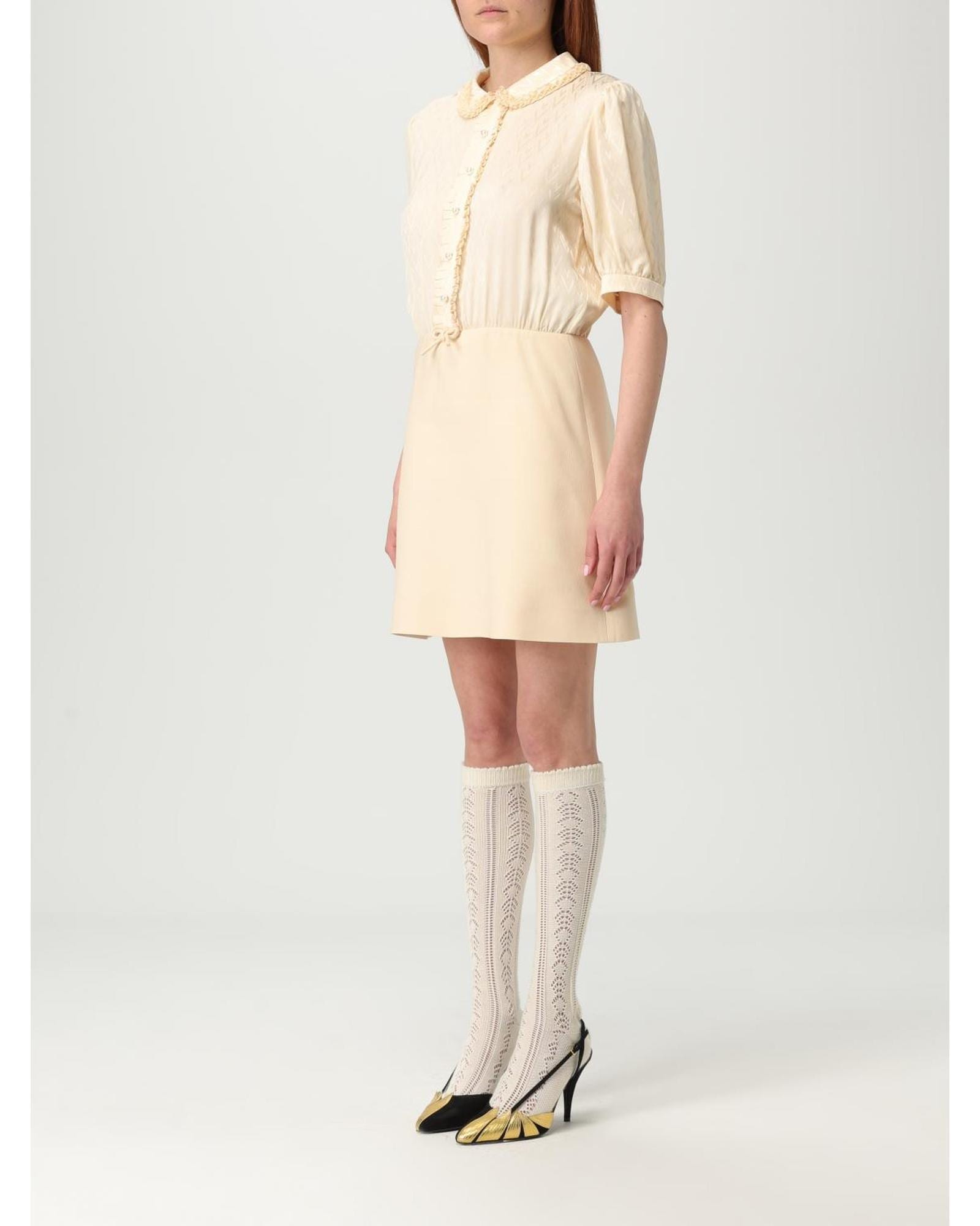 Valentino ALine Mini Dress Wo - Pink Dresses image 3