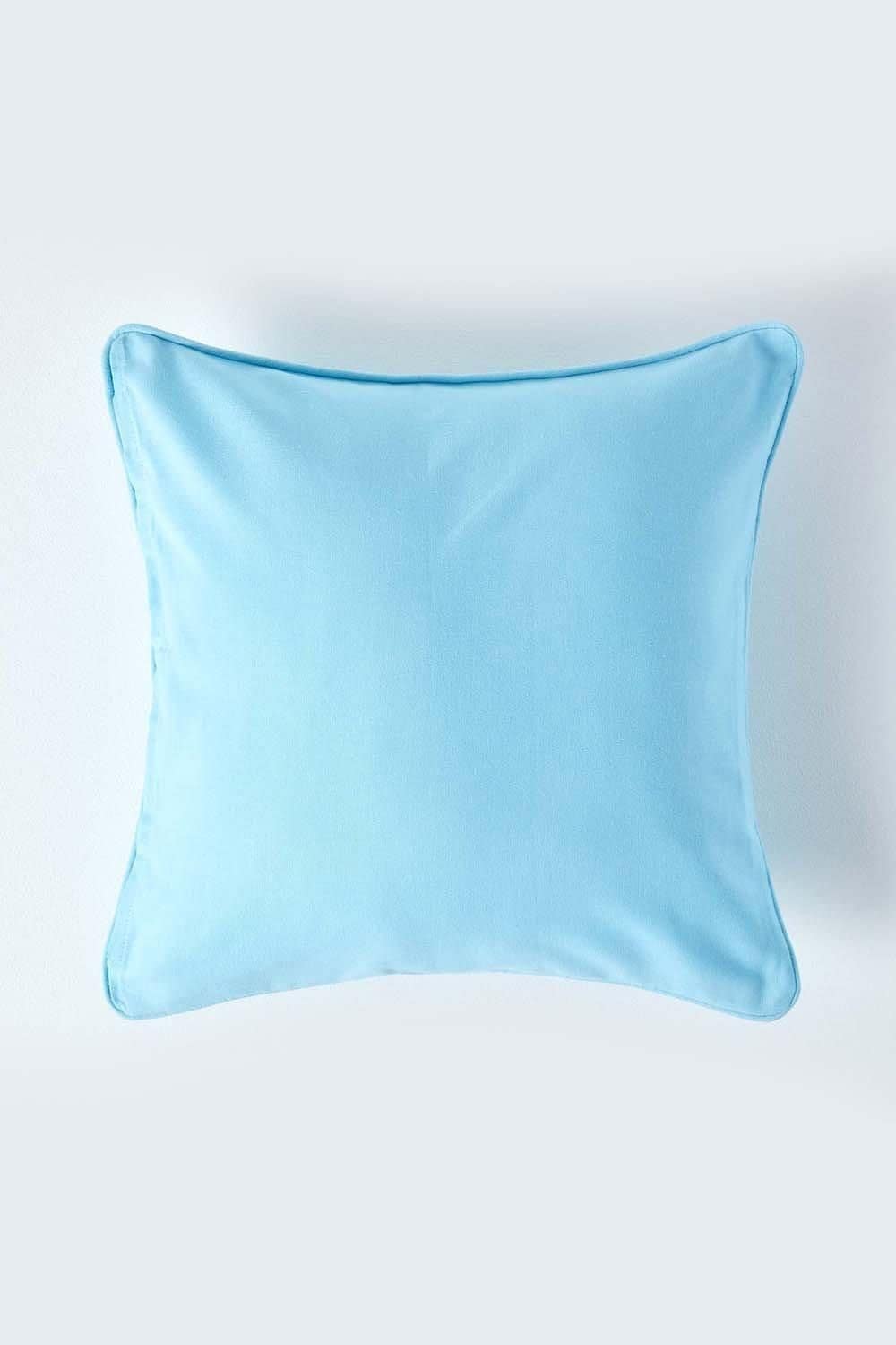 Homescapes Cotton Plain Cushion Cover image 1