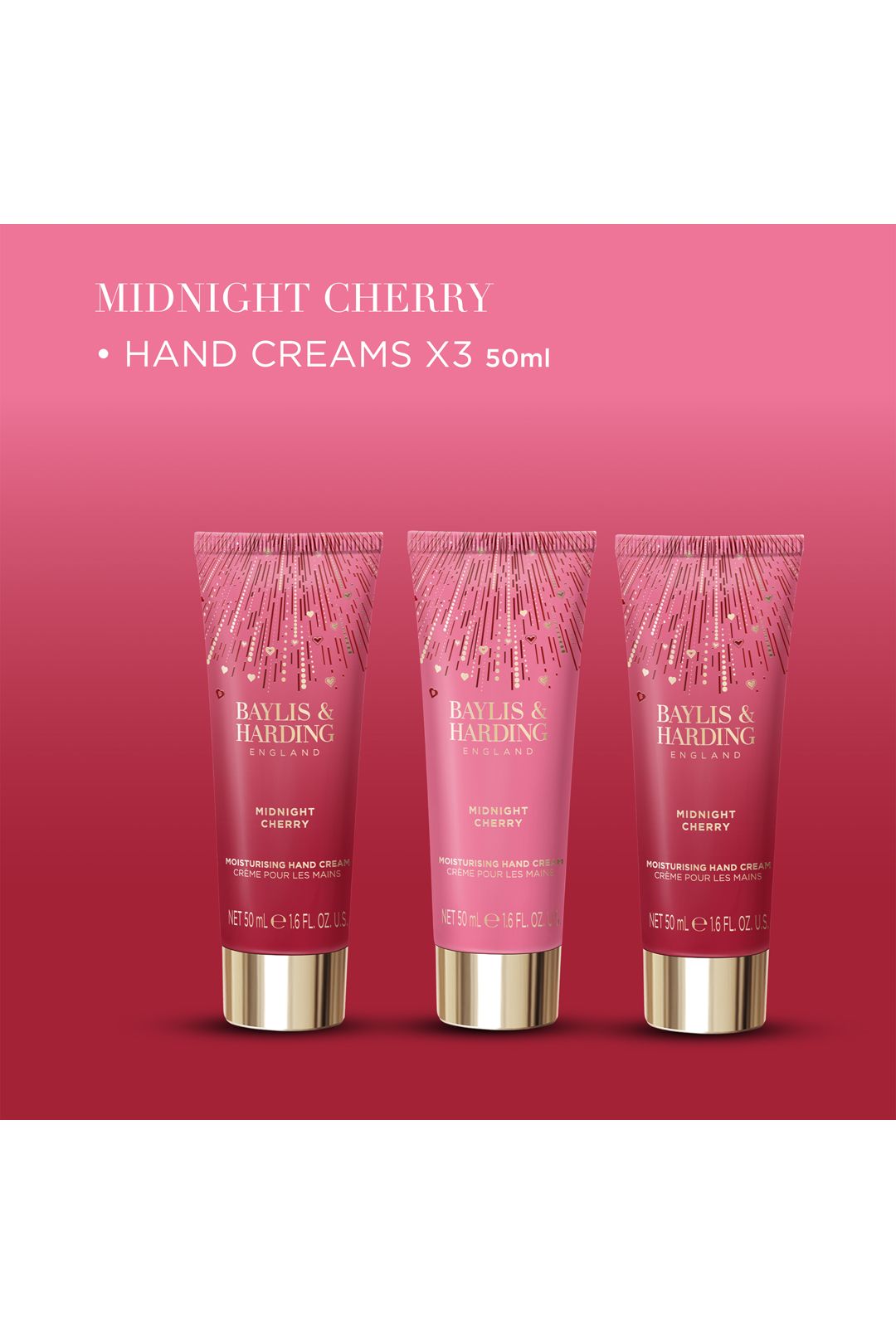 Baylis & Harding Midnight Cherry Luxury Hand Treats Gift Set Multi image 4
