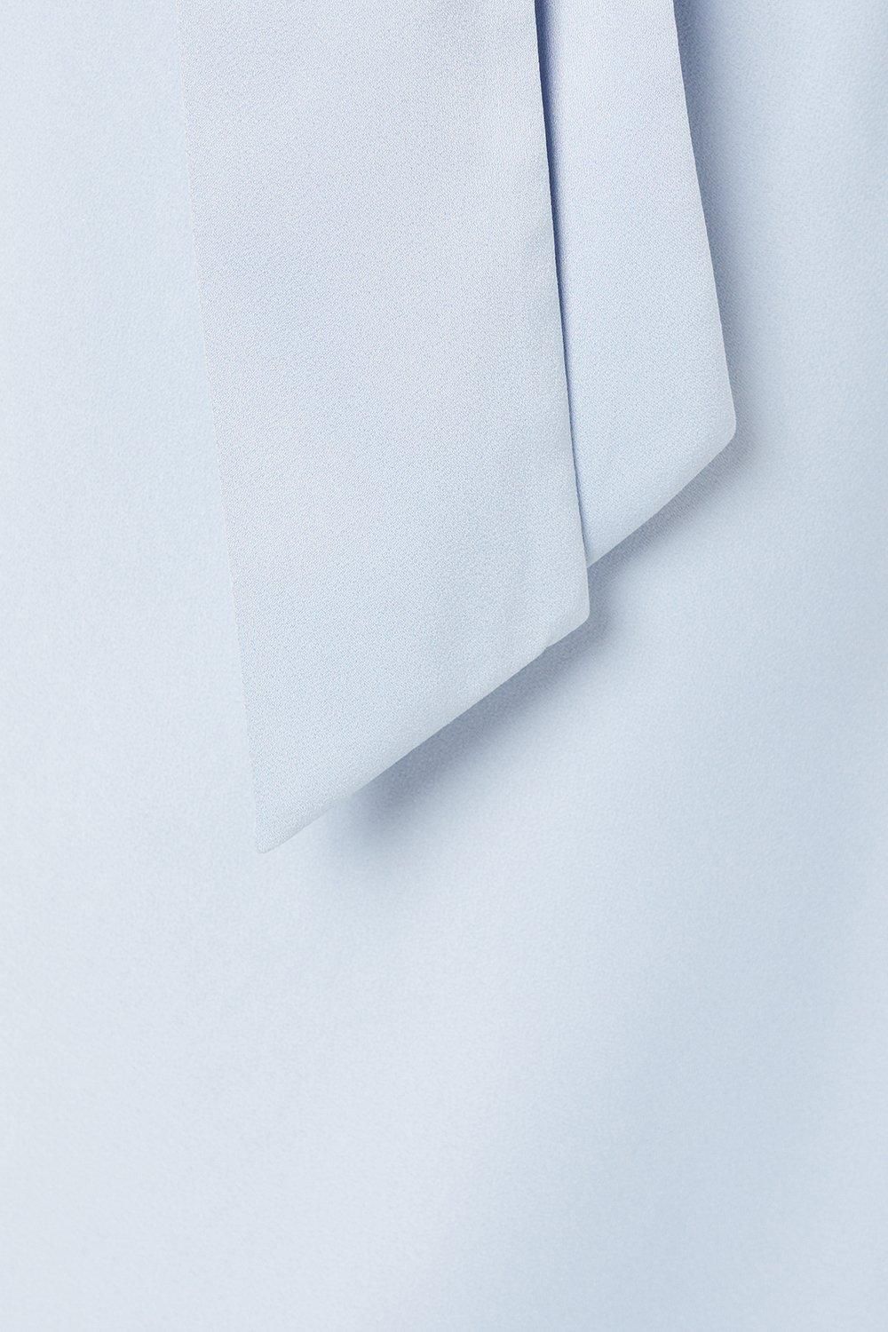 Coast Ruffle Sleeve Satin Back Crepe Wrap Dress Pale Blue image 5